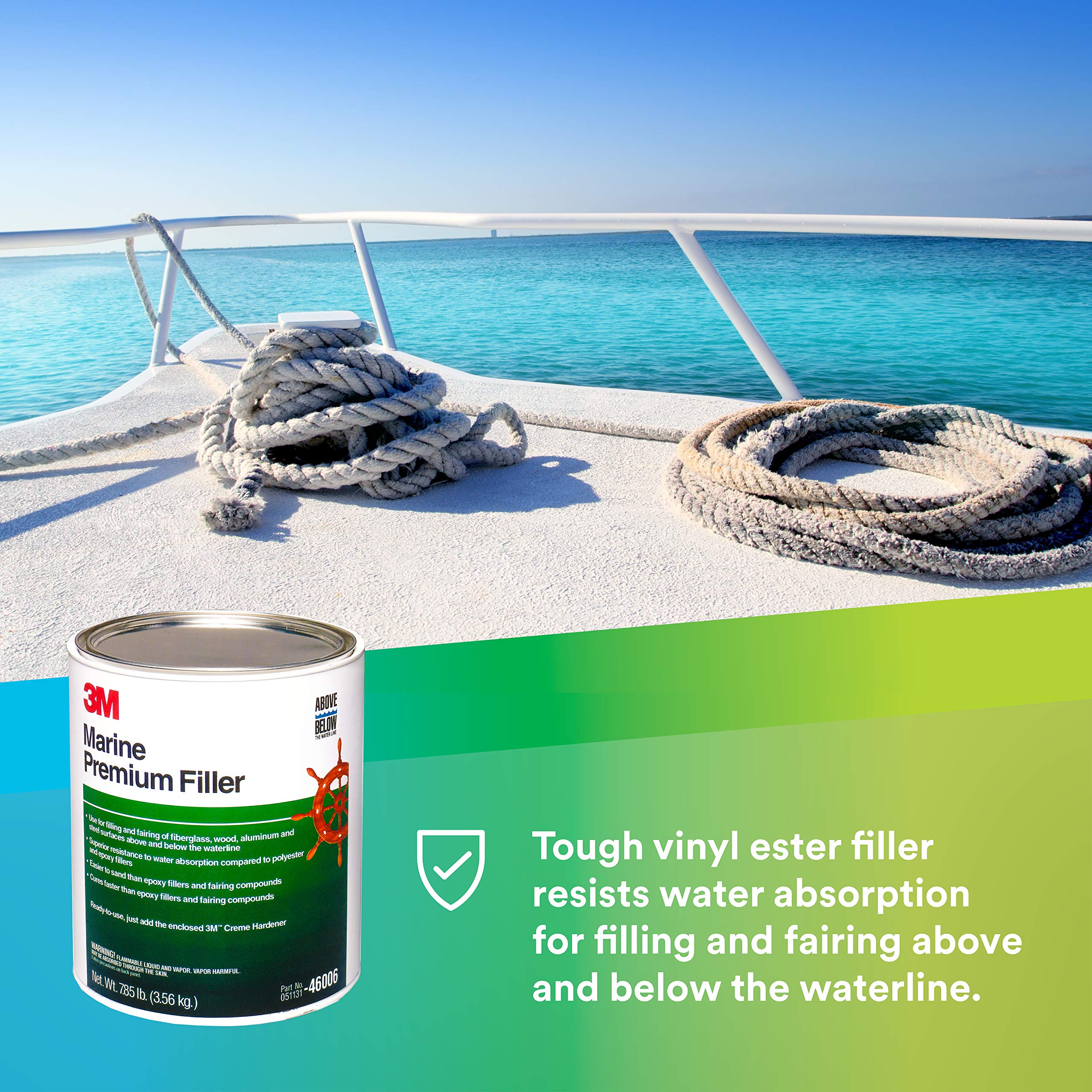 3M Marine Premium Filler, 46006, 1 Gal