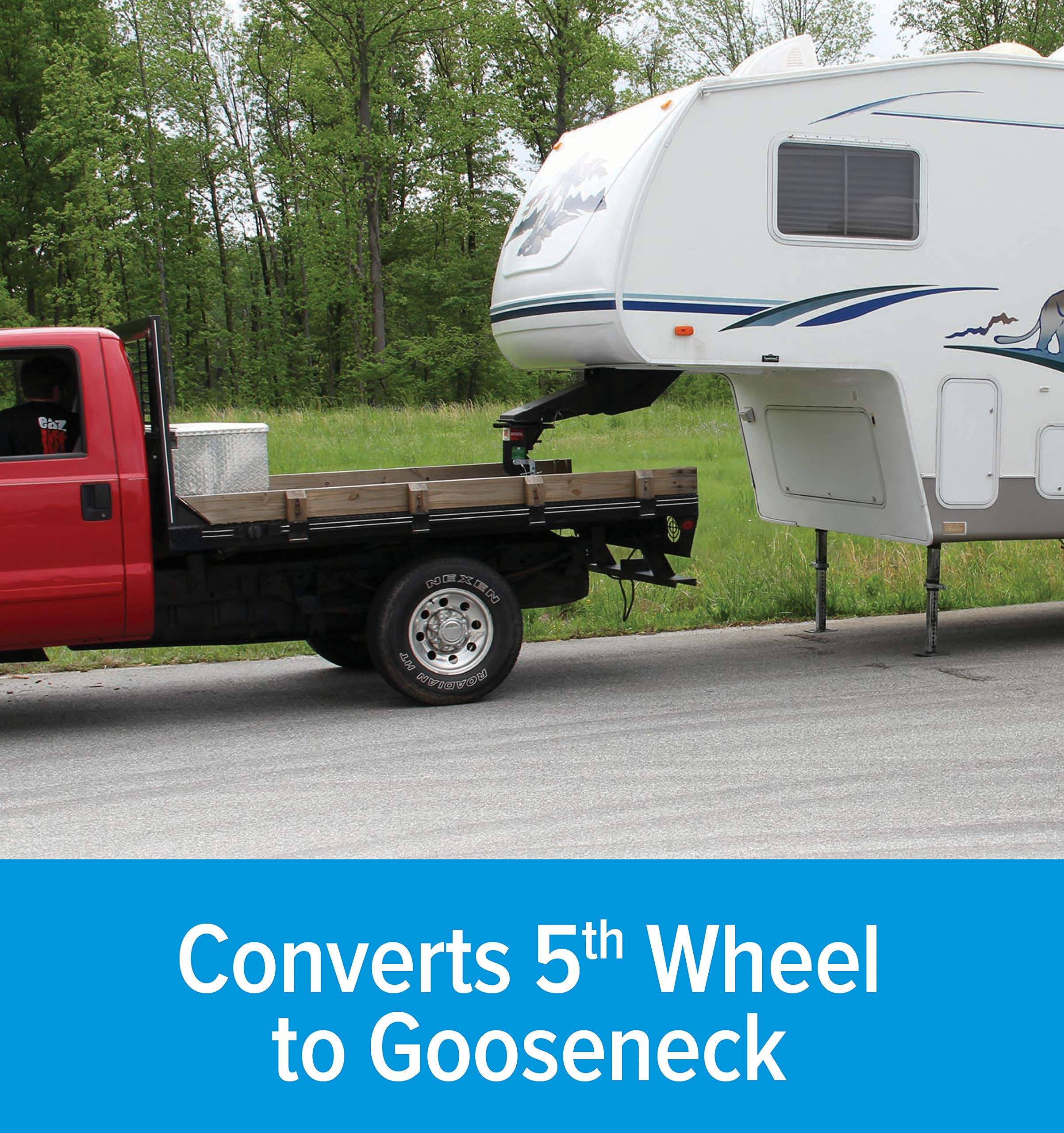 Eaz-Lift 5Th Wheel Gooseneck Adapter, 30,000Lb Tow Rating (7,500Lb Vertical Load), 15 Inches (48501)