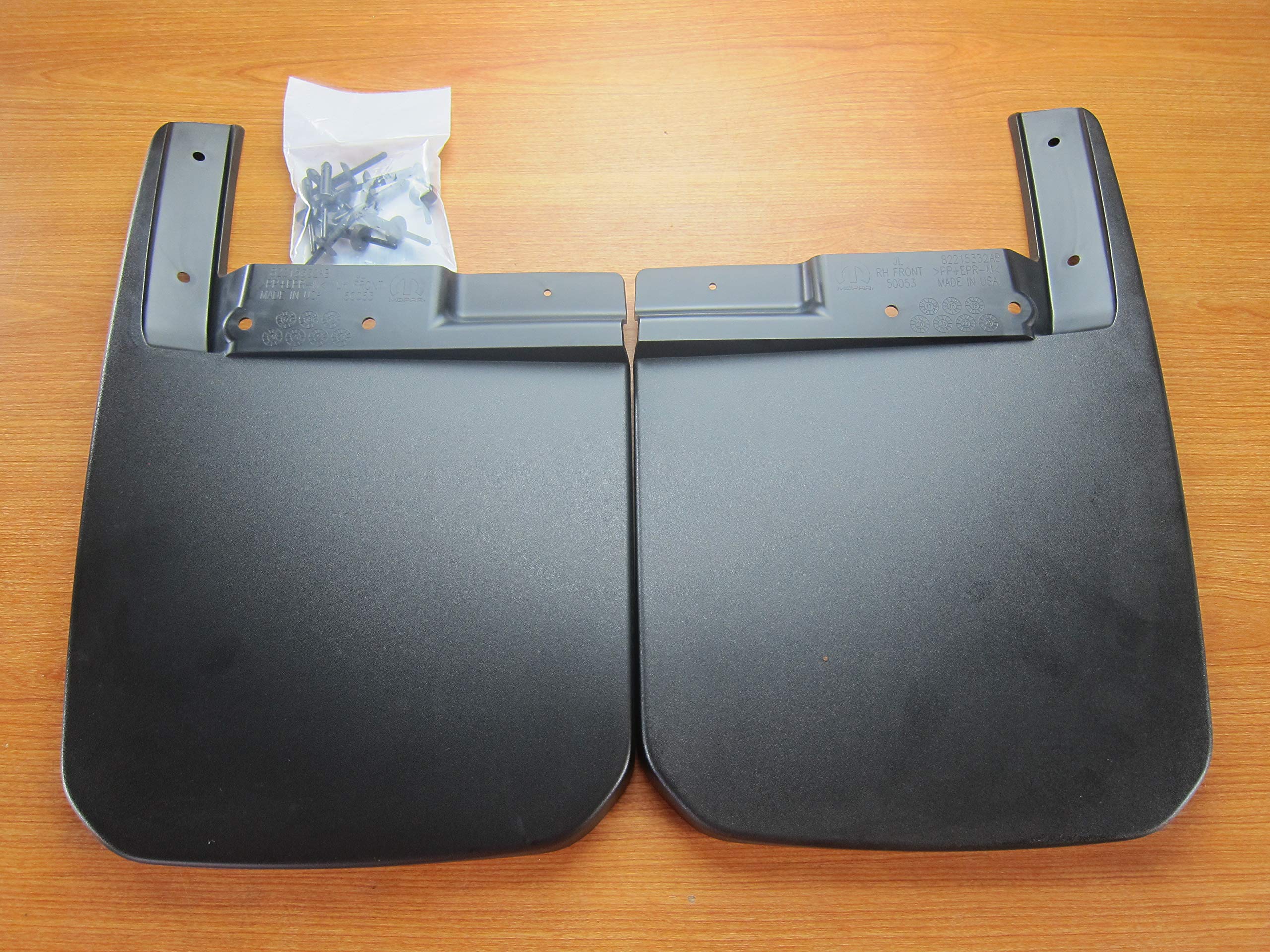 Jeep Wrangler Jl & Gladiator Front Molded Splash Guards New Mopar Oem