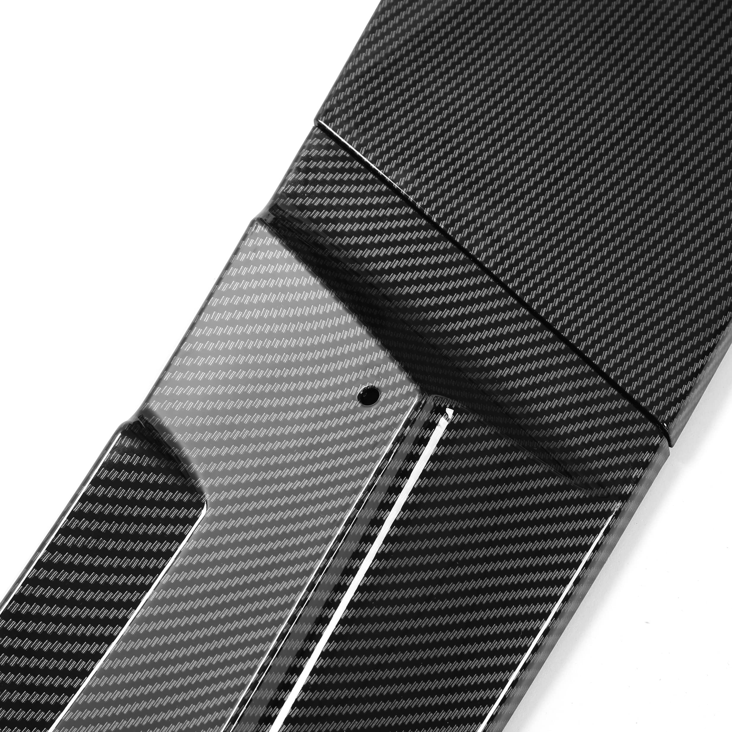 KUAFU 3Pcs Front Bumper Lip Splitter Compatible with 2005-2013 Corvette C6 Base Models 2Dr ZR1 Extended Style Under Chin Spoiler