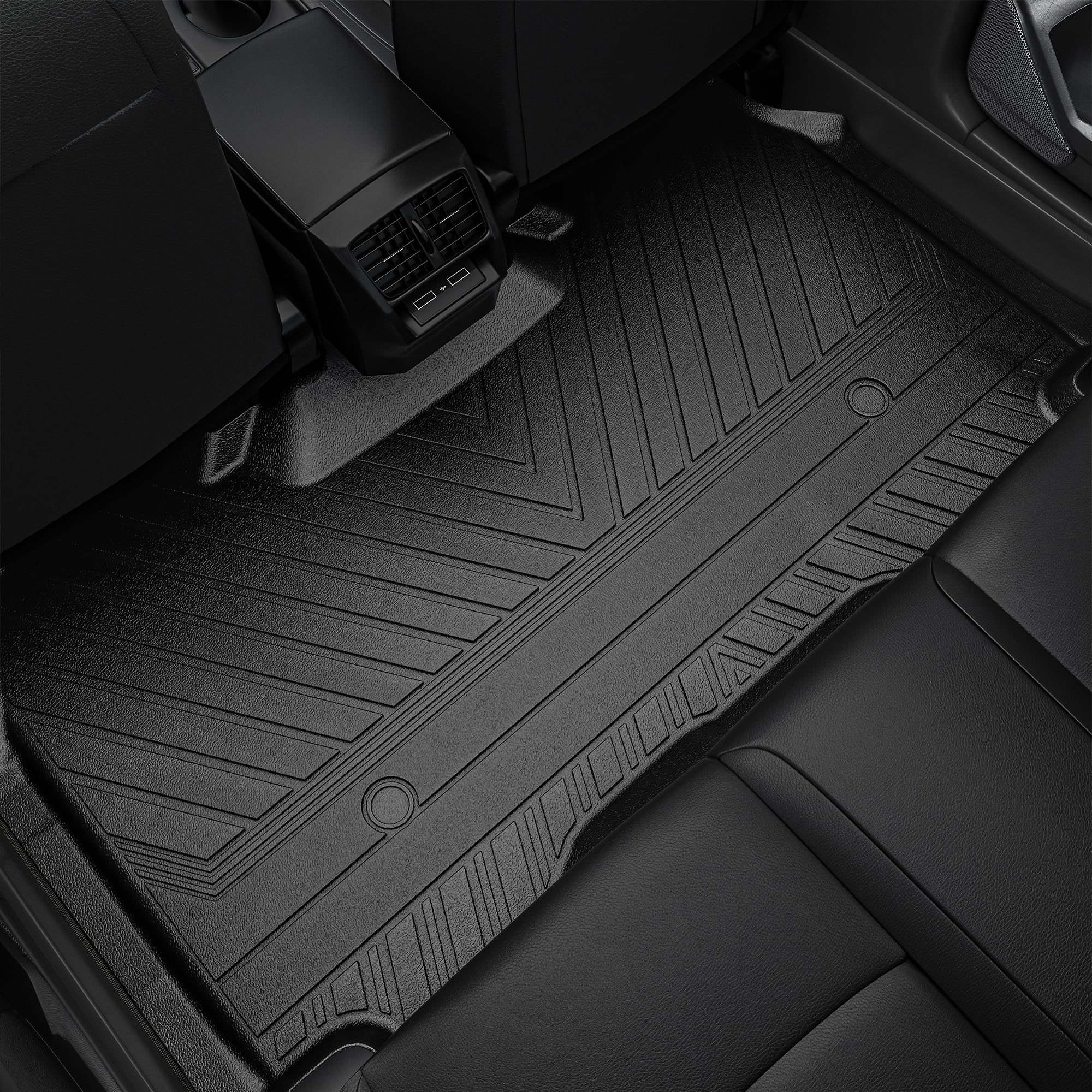 YITAMOTOR Floor Mats Fits for 2025 Ram 1500 Quad Cab 1st Row Bench Seat, All Weather TPE Custom Fit Car Mats Ram 1500 Floor Line