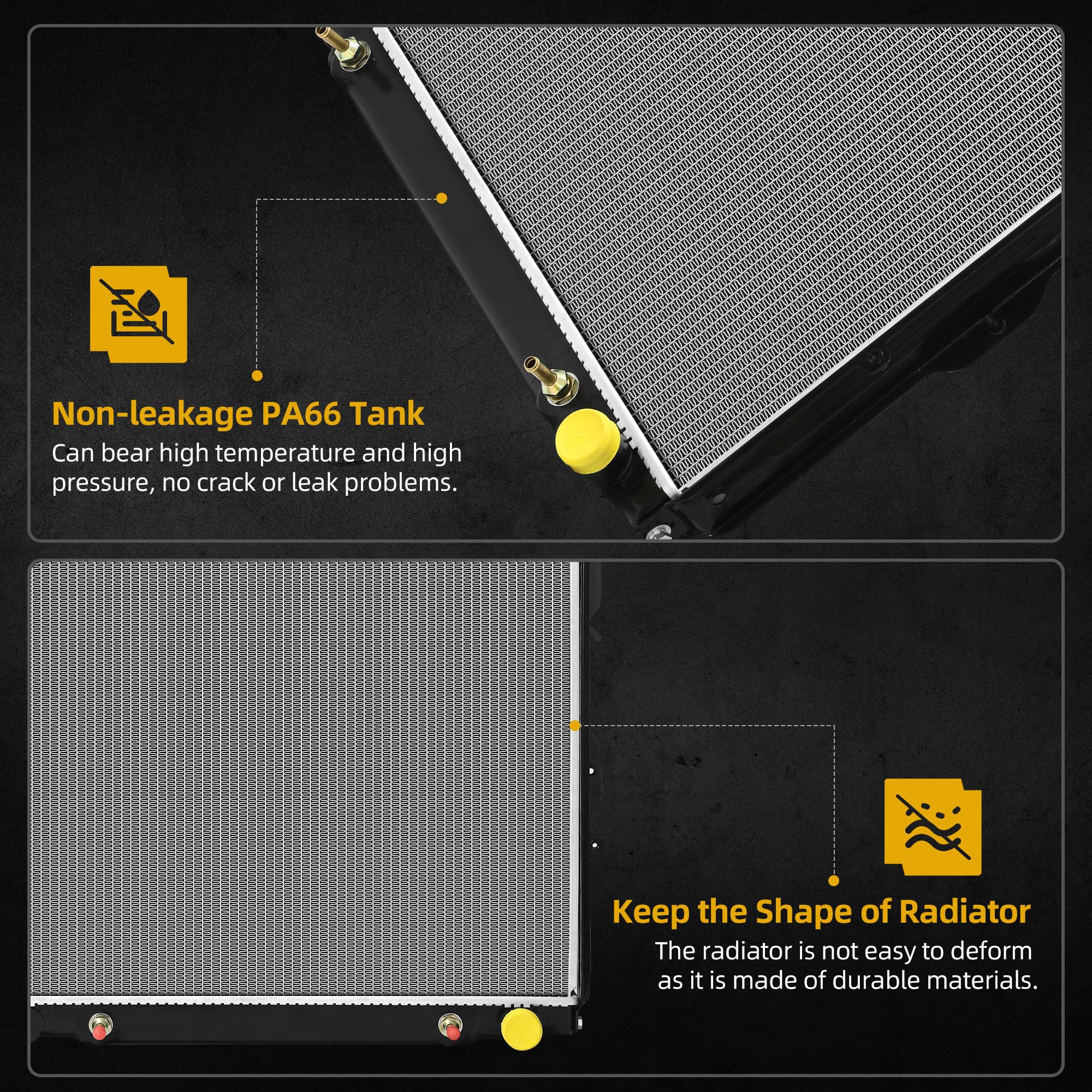 Dwvo Radiator Compatible With 2001 2002 2003 2004-2007 Sequoia 2004 2005 2006 Tundra 4.7L V8