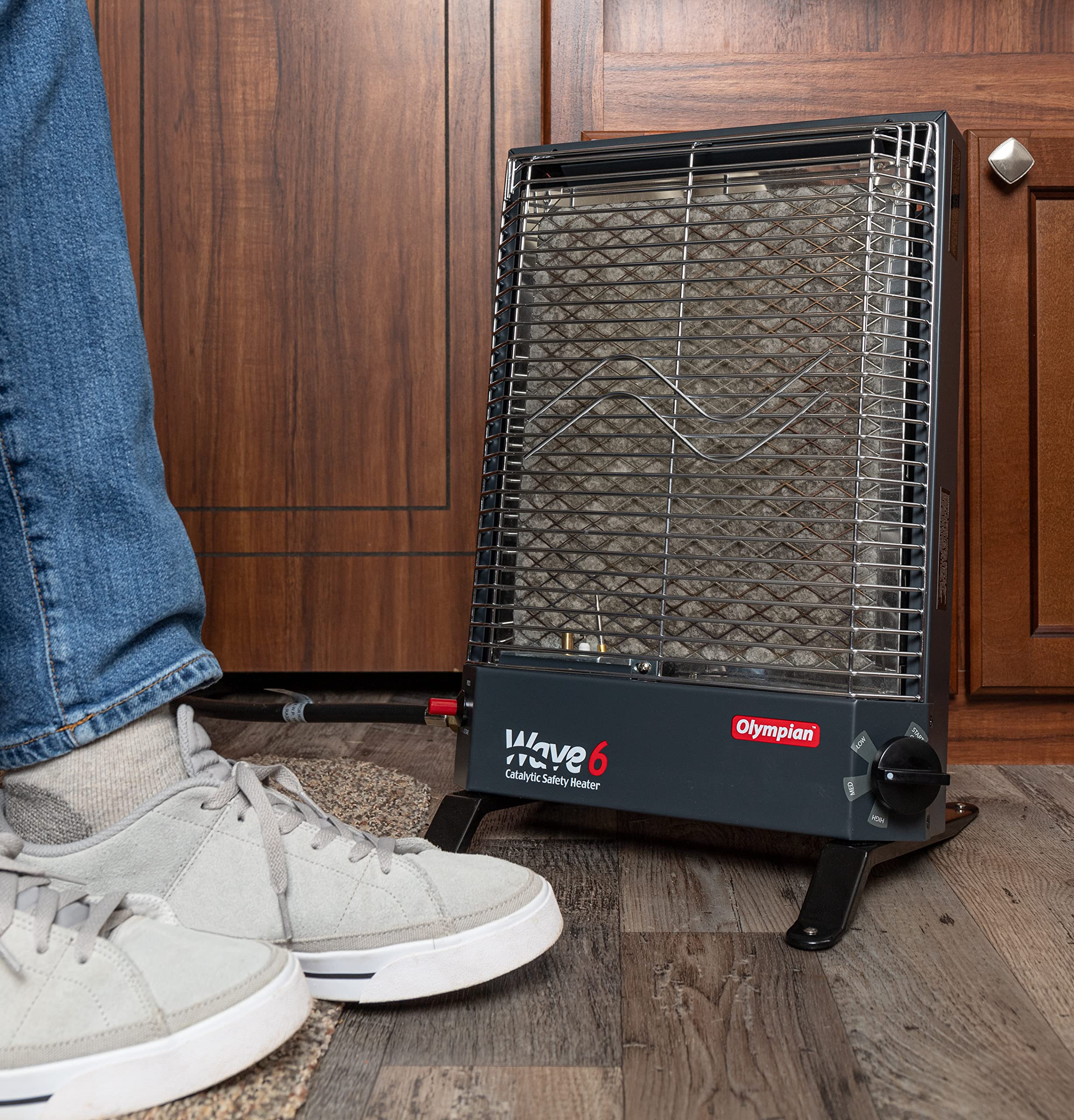 Camco Olympian Wave Heater Leg Stands - Converts Your Olympian Wave Heater Into A Portable Style Heater , Fits All Olympian Wave