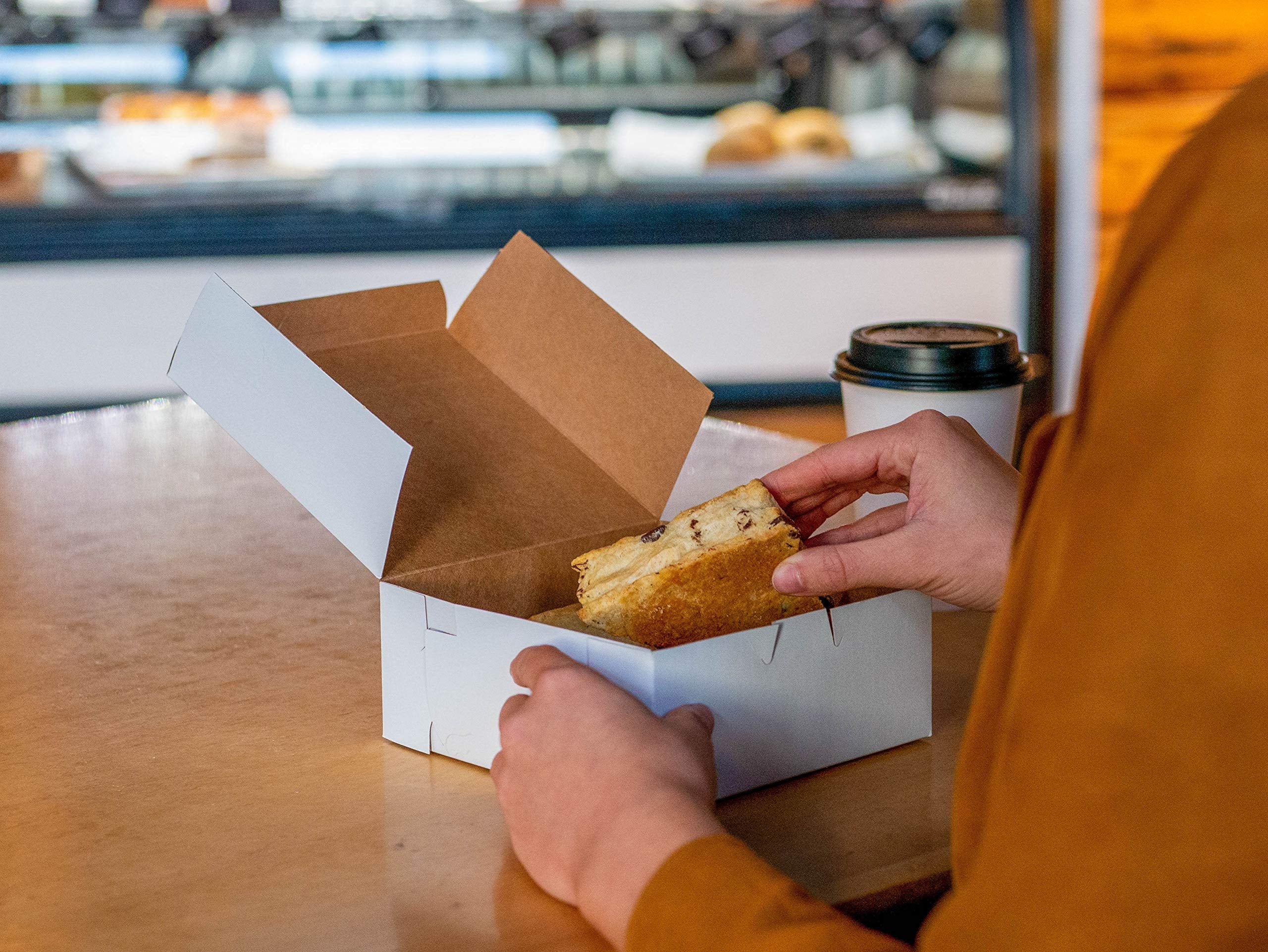 Southern Champion Tray 1025 Premium Clay Coated Kraft Paperboard White Non-Window Sheet Cake And Utility Box, 14'' Length X 10''