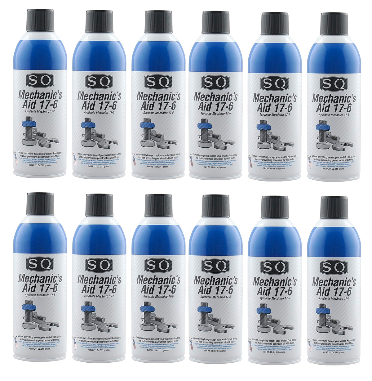 Sq Penetrating Catalyst Oil 17-6 Mechanic'S Aid, 12 Pack, 11 Oz Per Can