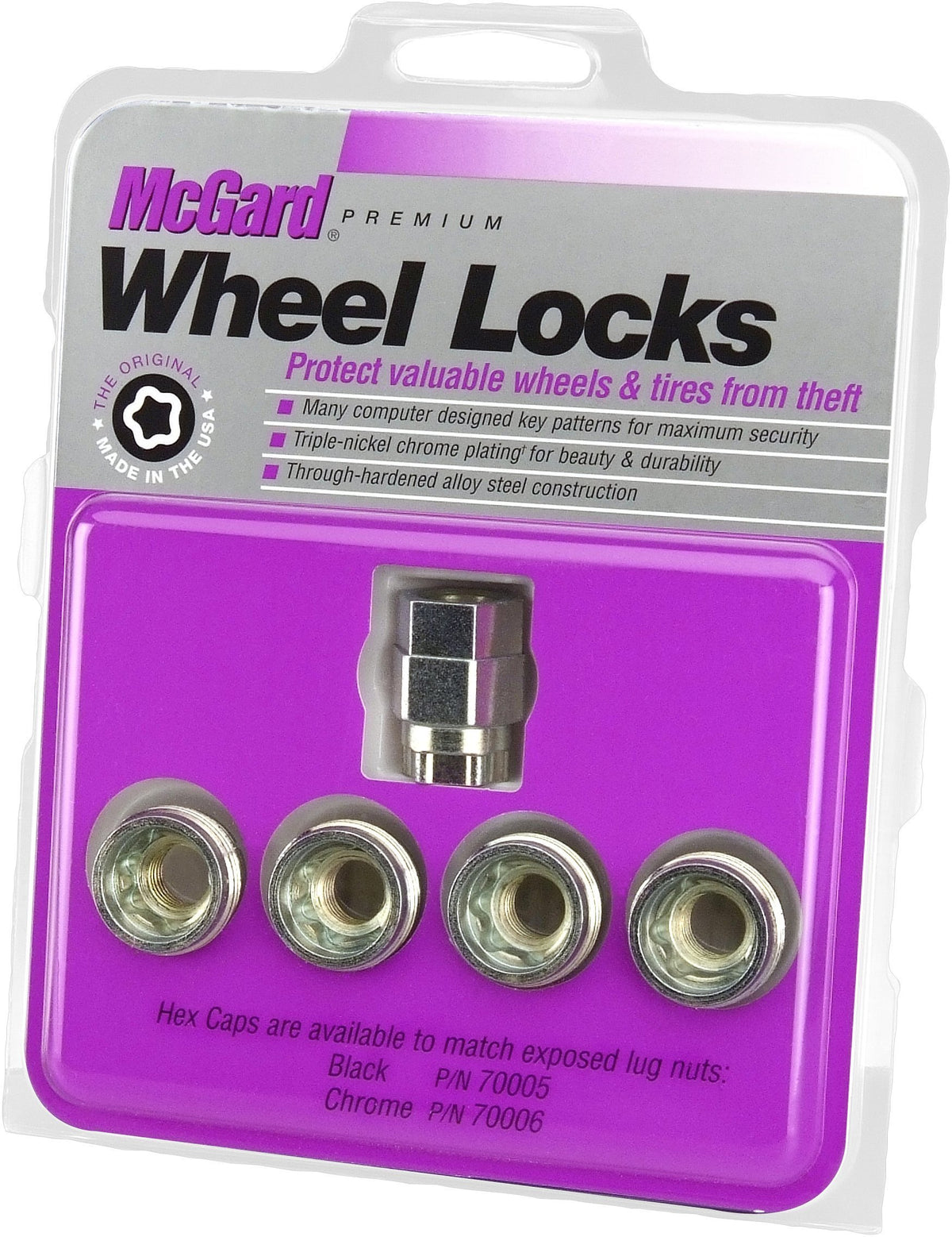 Mcgard 24019 Cone Seat - Under Hub Cap Wheel Locks (M14 X 1.5 Thread Size) - Set Of 4 Silver
