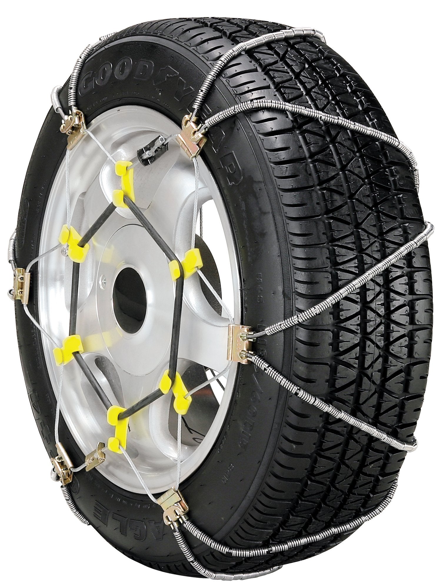 SCC SZ492 Super Z8 8mm Commercial and Light Truck Tire Traction Chain - Set of 2, Silver