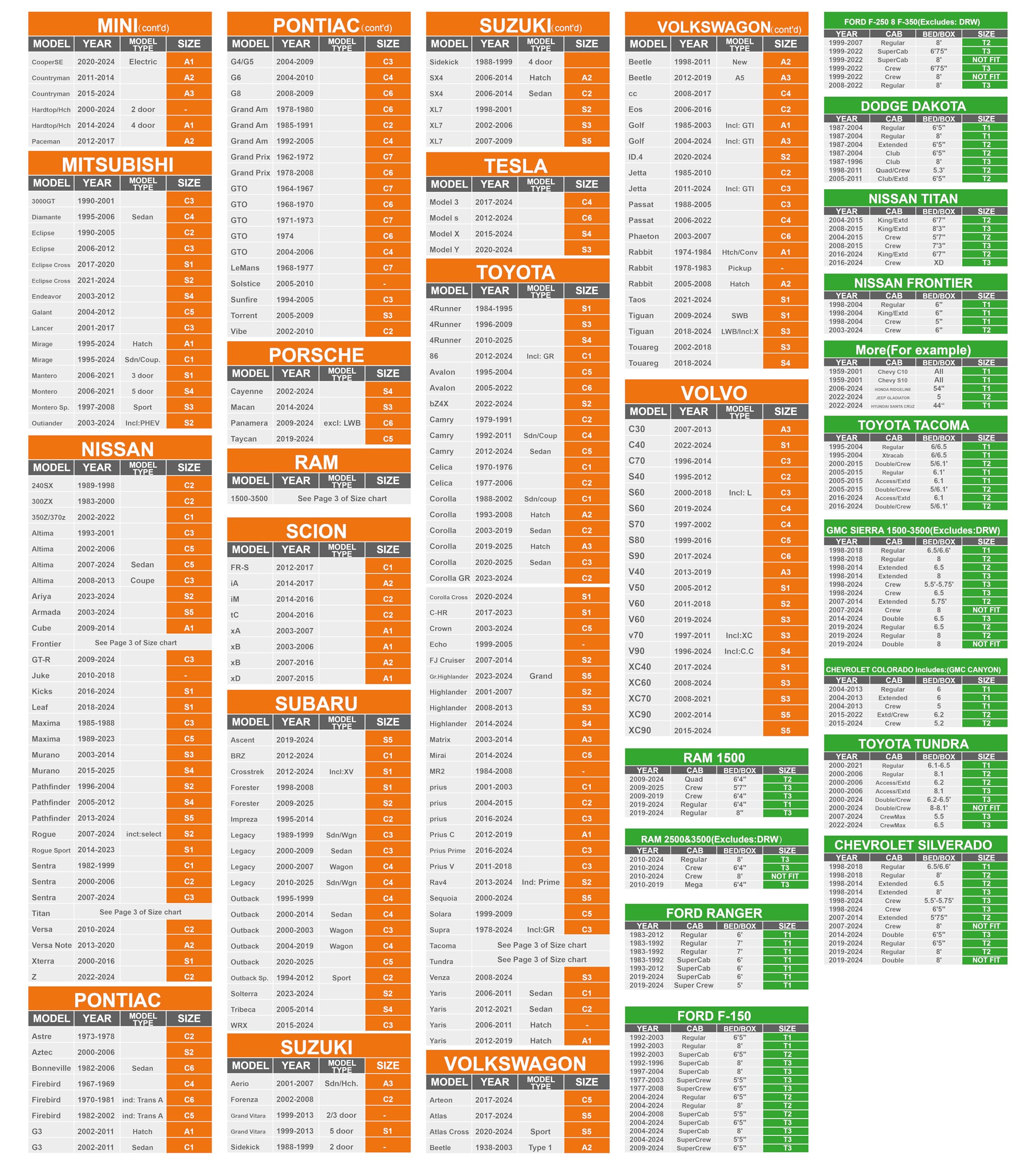 Sunwhale Truck Cover Waterproof All Weather Heavy Duty Outdoor PickupTarp Cover Snowproof Dust Rain Sun UV Protection - Universa