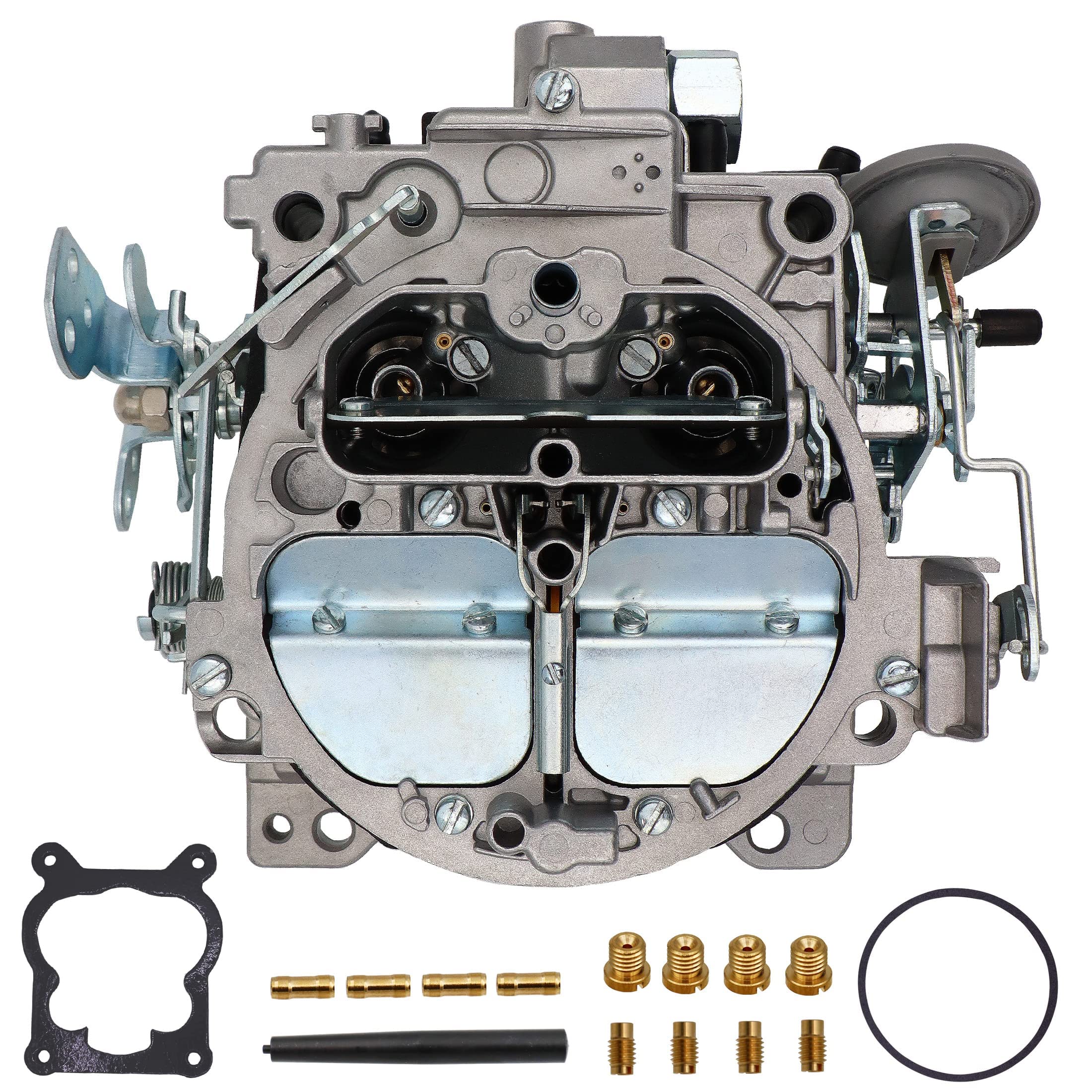 Rochester Quadrajet New Carburetor 4 Barrel for 1901R 4MV Chevy 1966-1973 big small block GMC Corvettes 1975-1979 Manual Divorced Choke 750 CFM Chevrolet Engines 327 350 427 454 1901-GG 4-BBL