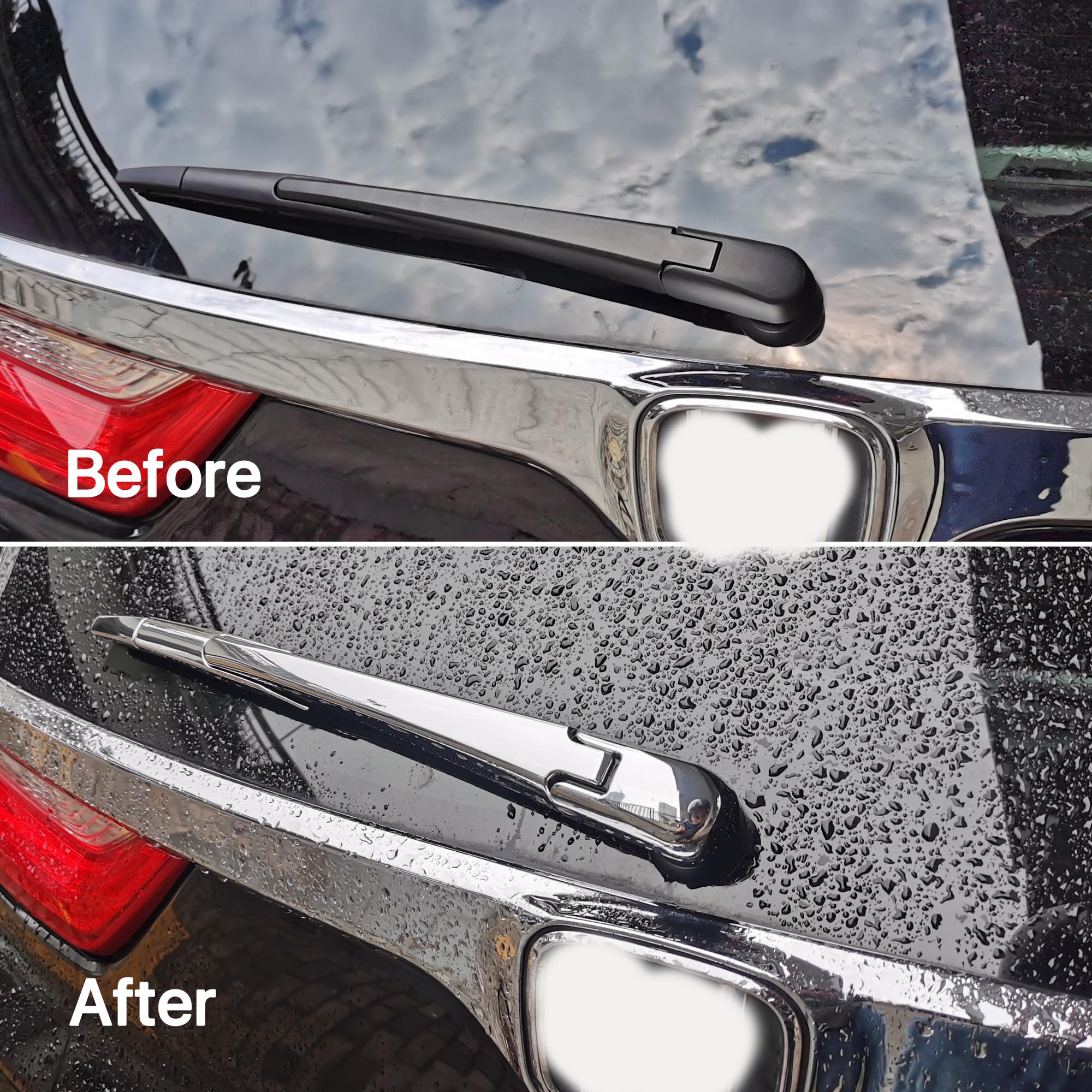 for Honda CR-V CRV 2017 2018 2019 2020 2021 2022 Chrome Rear Wiper Strip Molding Cover Trims Rear Wiper Trims