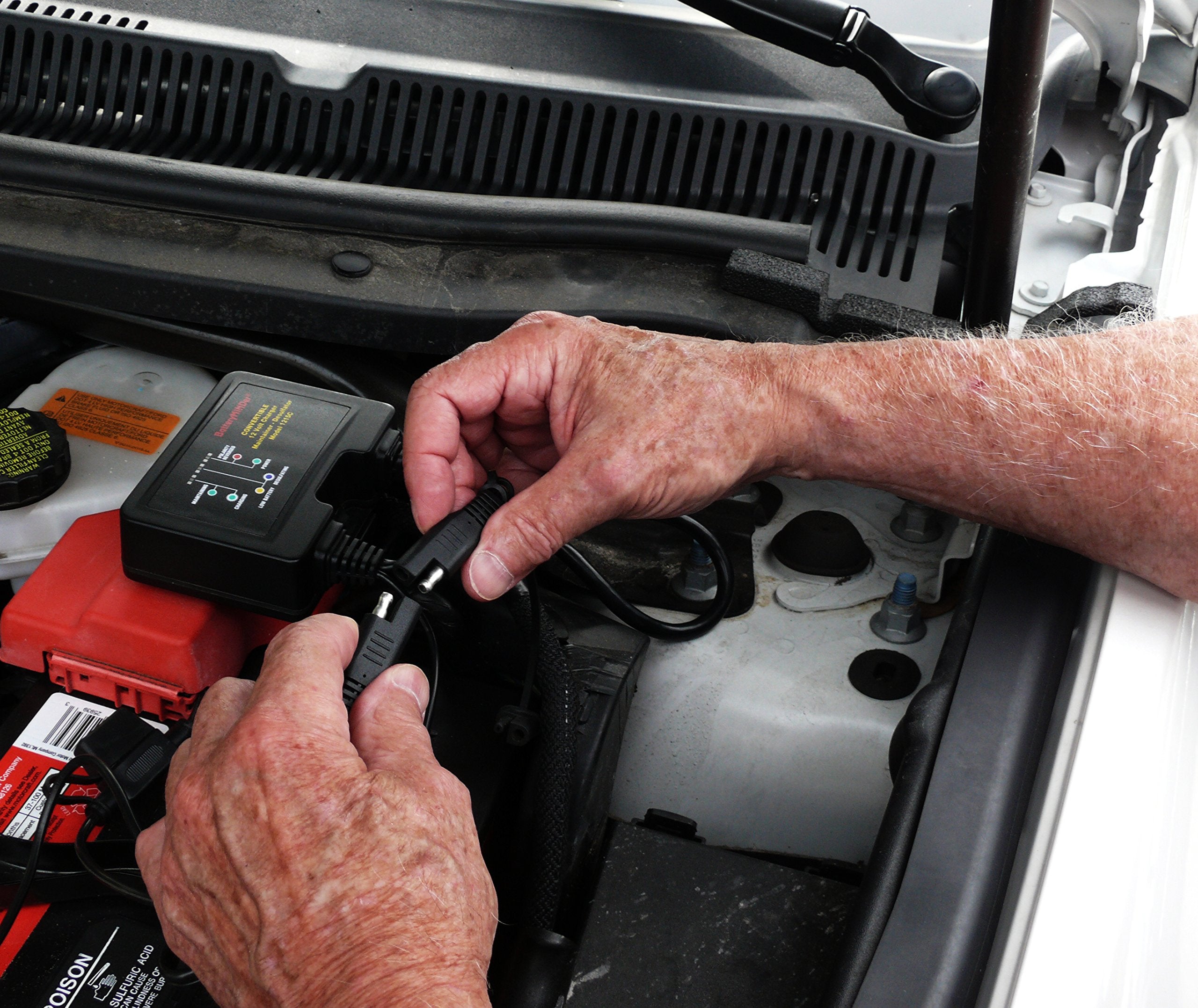 BatteryMINDer 1215C: 12 Volt-1.5 AMP Convertible Multi-Use On-Board, Benchtop Battery Charger, Battery Maintainer, and Battery Desulfator - Designed for Cars, Trucks, Motorcycles, ATV, Boat, RV