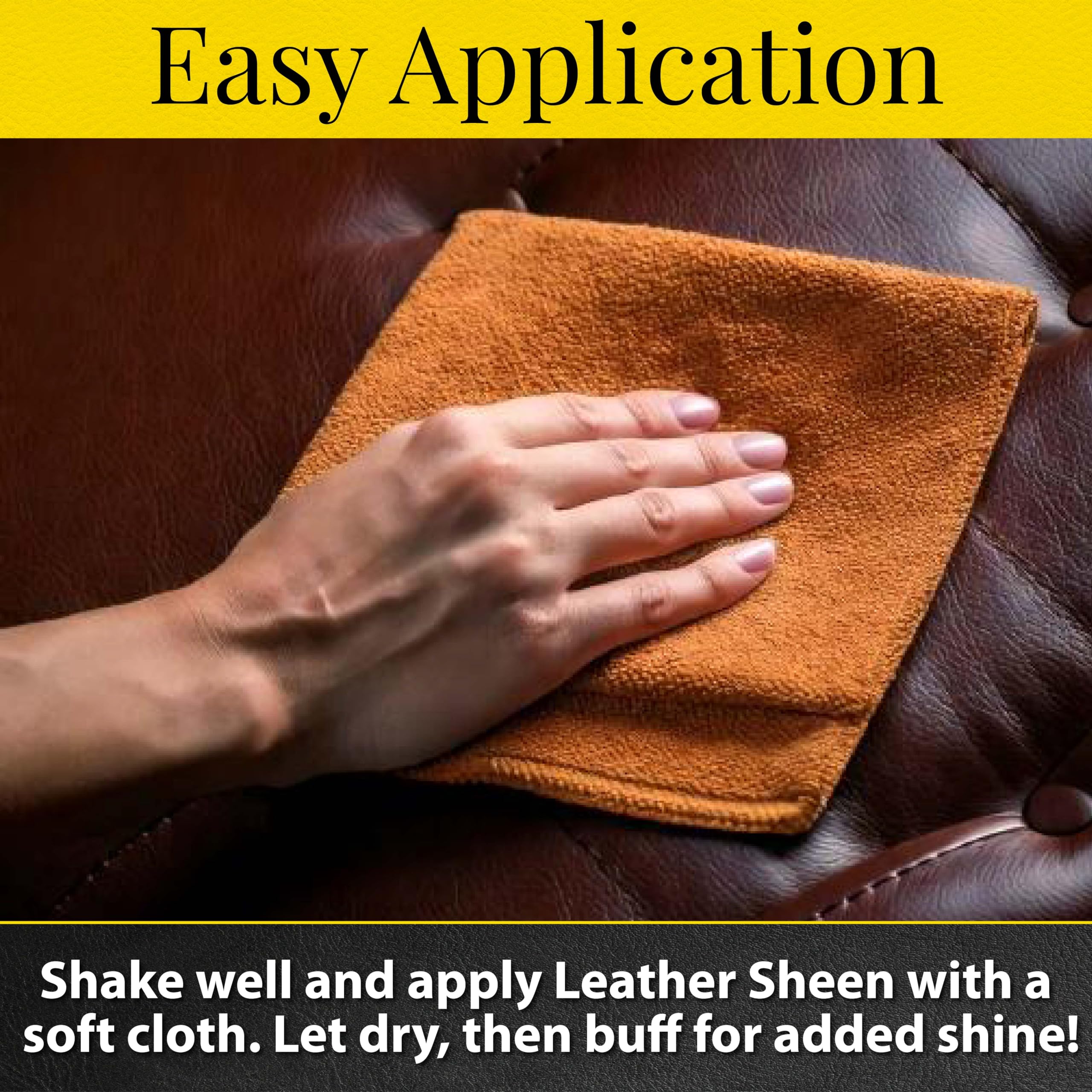 Fiebing'S Leather Sheen Acrylic Finisher (4Oz) - Acrylic Wax Top Finish To Condition Smooth Leather Boots, Furniture, Jacket, Be