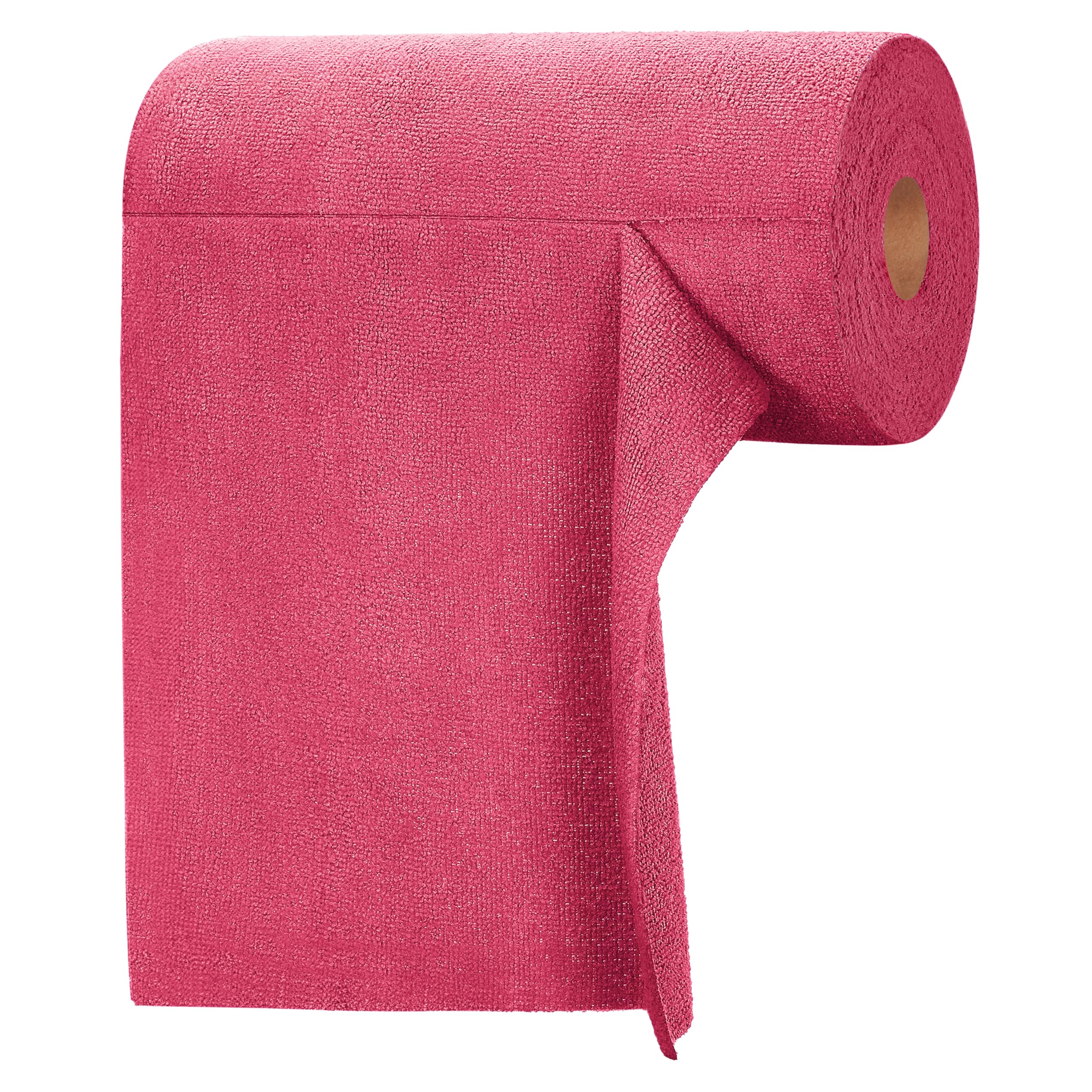 itanso Tear-A-Rag Roll -50 Pack, 12 x 12 Microfiber Cleaning Cloth, Reusable Towels for home, auto and shop (Magenta)