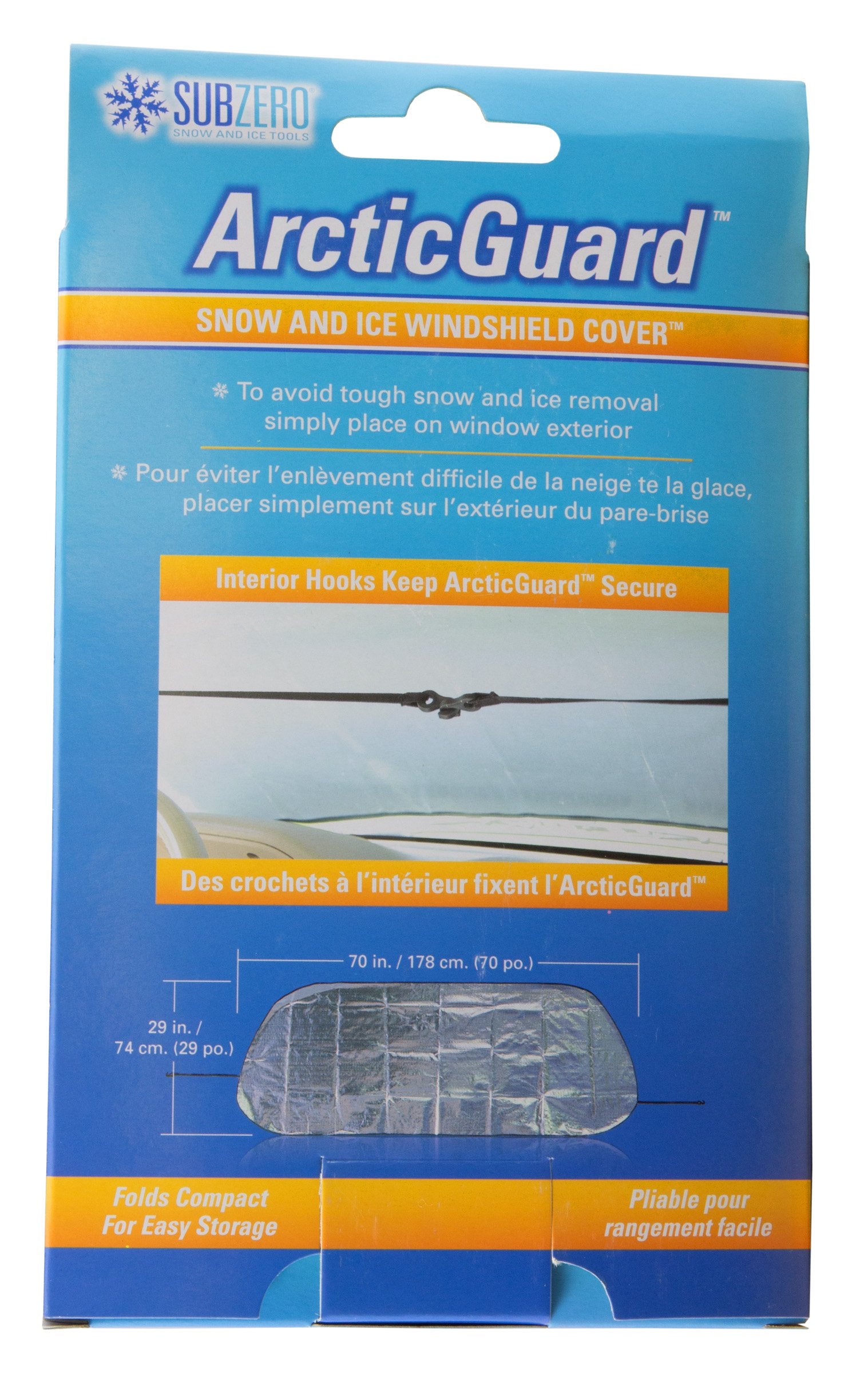 Subzero 17511 Articguard Snow And Ice Universal Windshield Cover , 29 H X 70 W