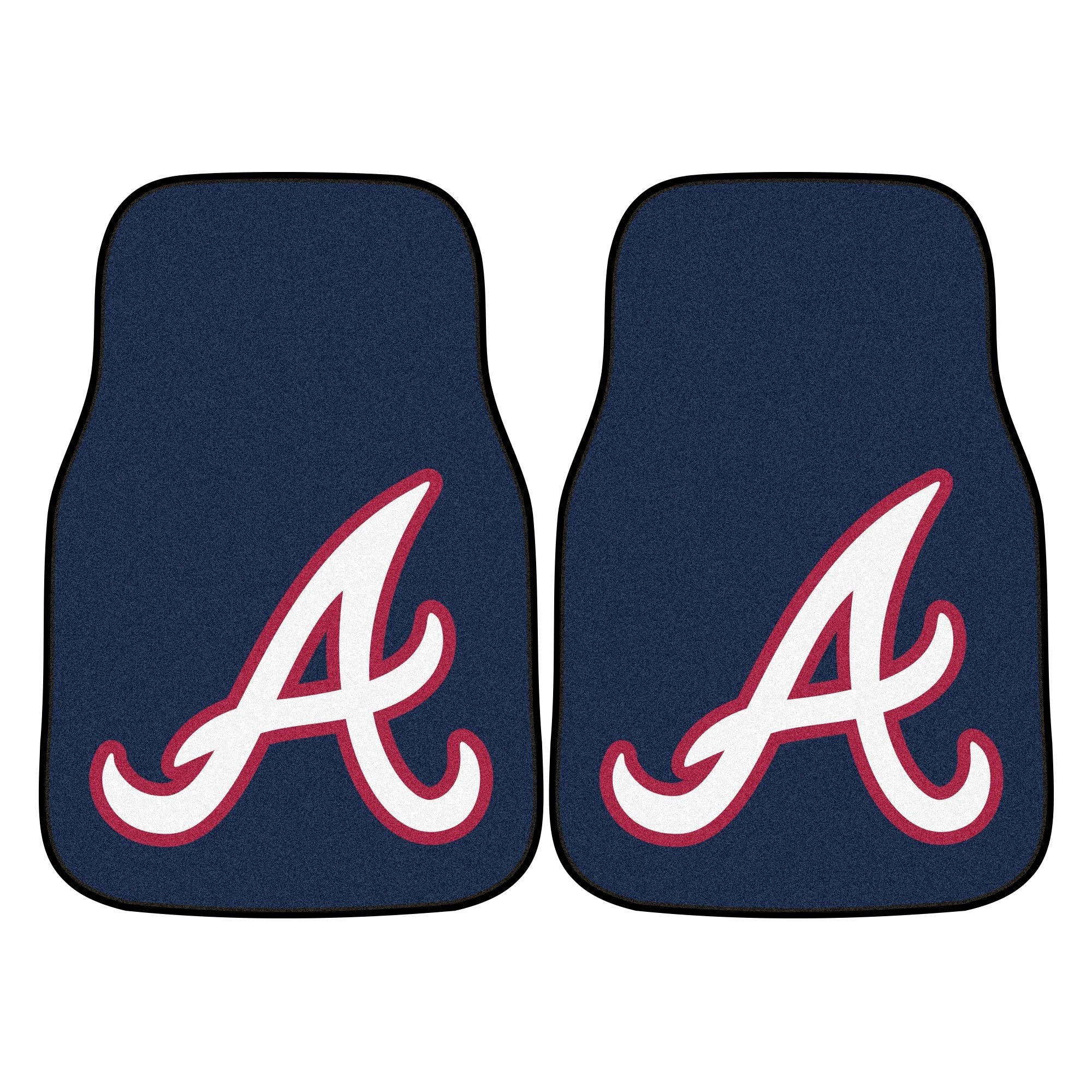 Mlb - Atlanta Braves 2 Piece Front Car Mats