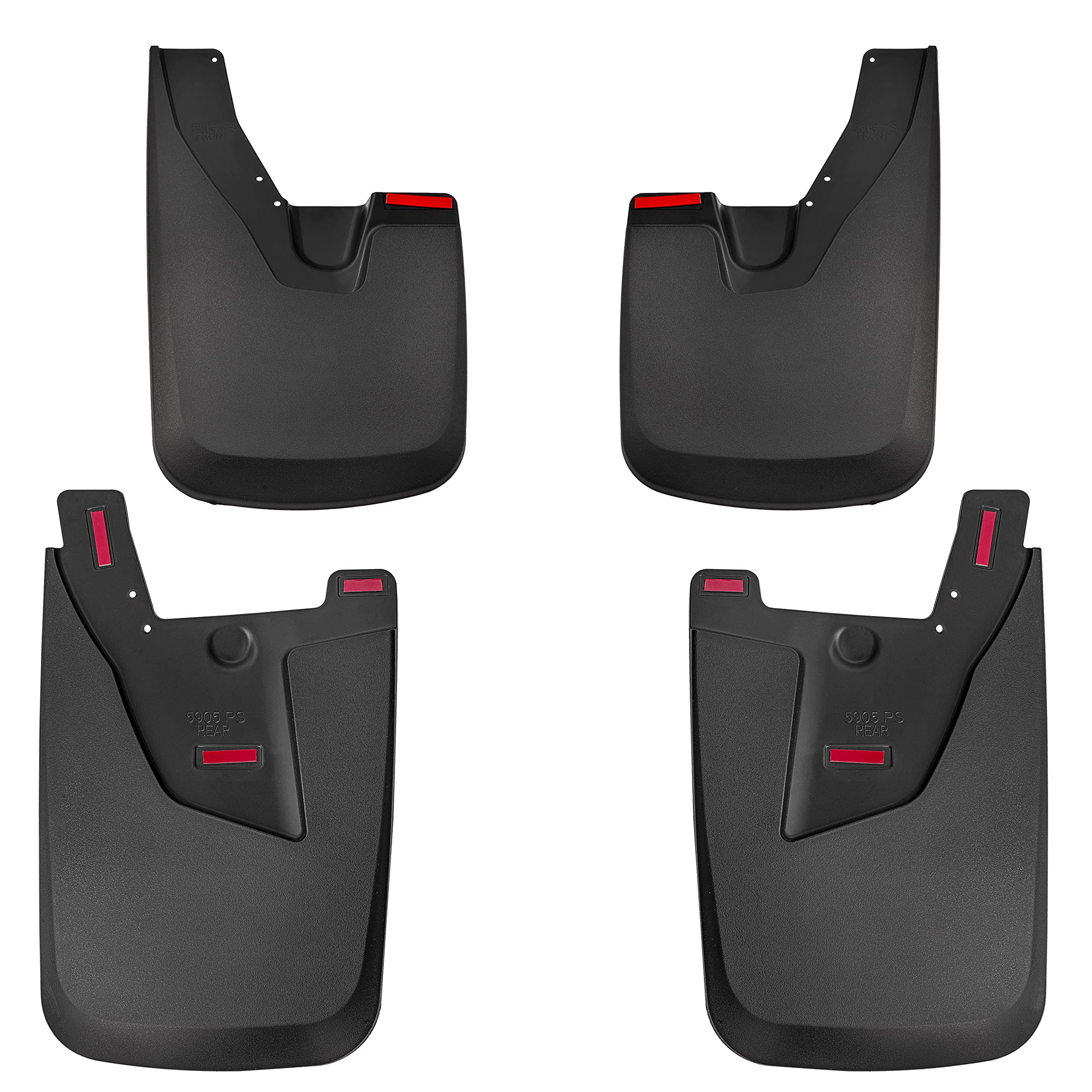 Tecoom Custom Mud Flaps Splash Guards Fit For 2019-2023 Ram 2500/3500 Trucks With Oem Fender Flares(Not Power Wagon), Black Fron