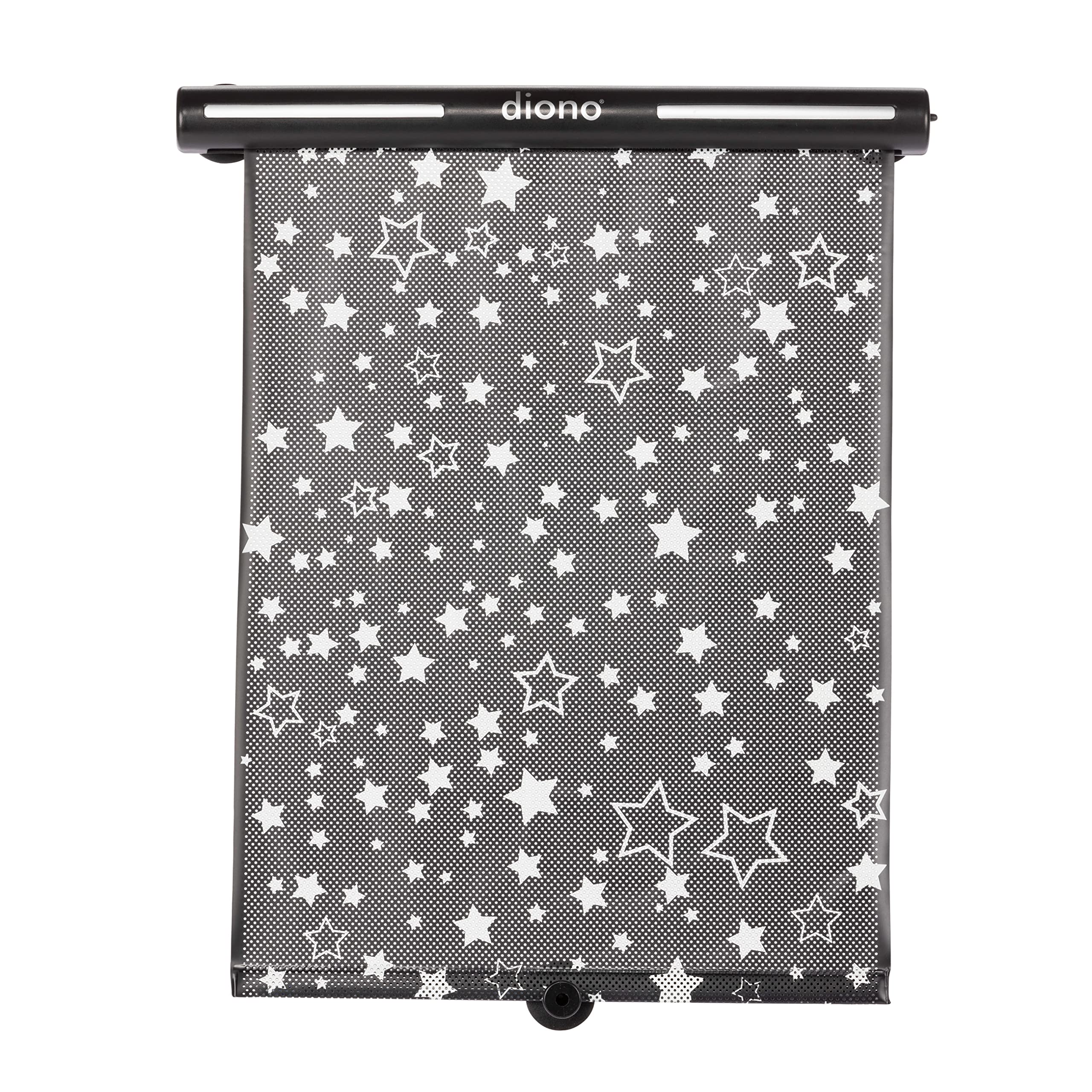 Diono Starry Night Car Window Shade for Baby, Retractable Car Sun Shade for Blocking Sun Glare, UV Rays with Glow in The Darks S