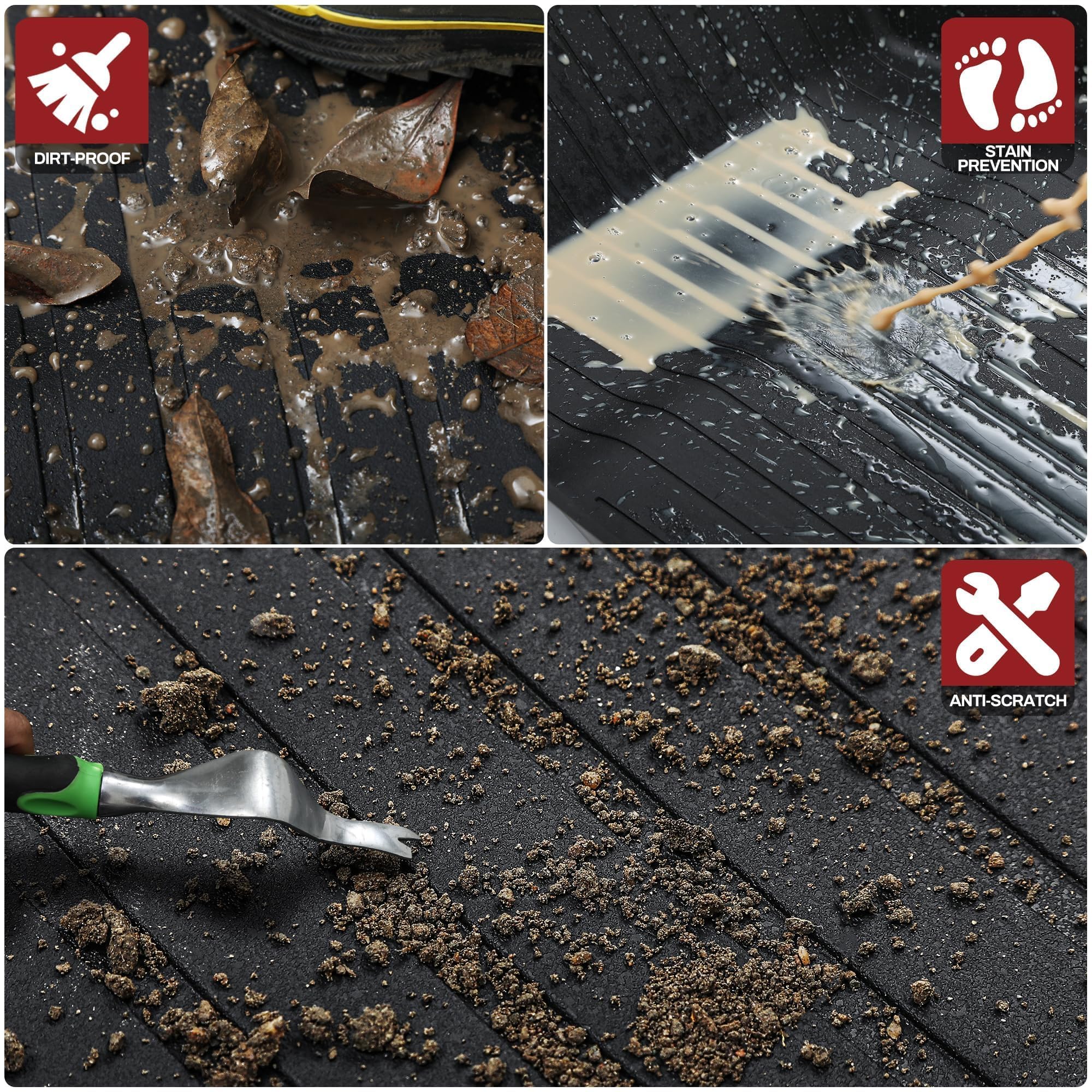 Yitamotor Floor Mats Compatible With 2025 2024 Tesla Model 3 Highland, Includes 2 Rows And Cargo Liner Set, Custom Fit Floor Lin