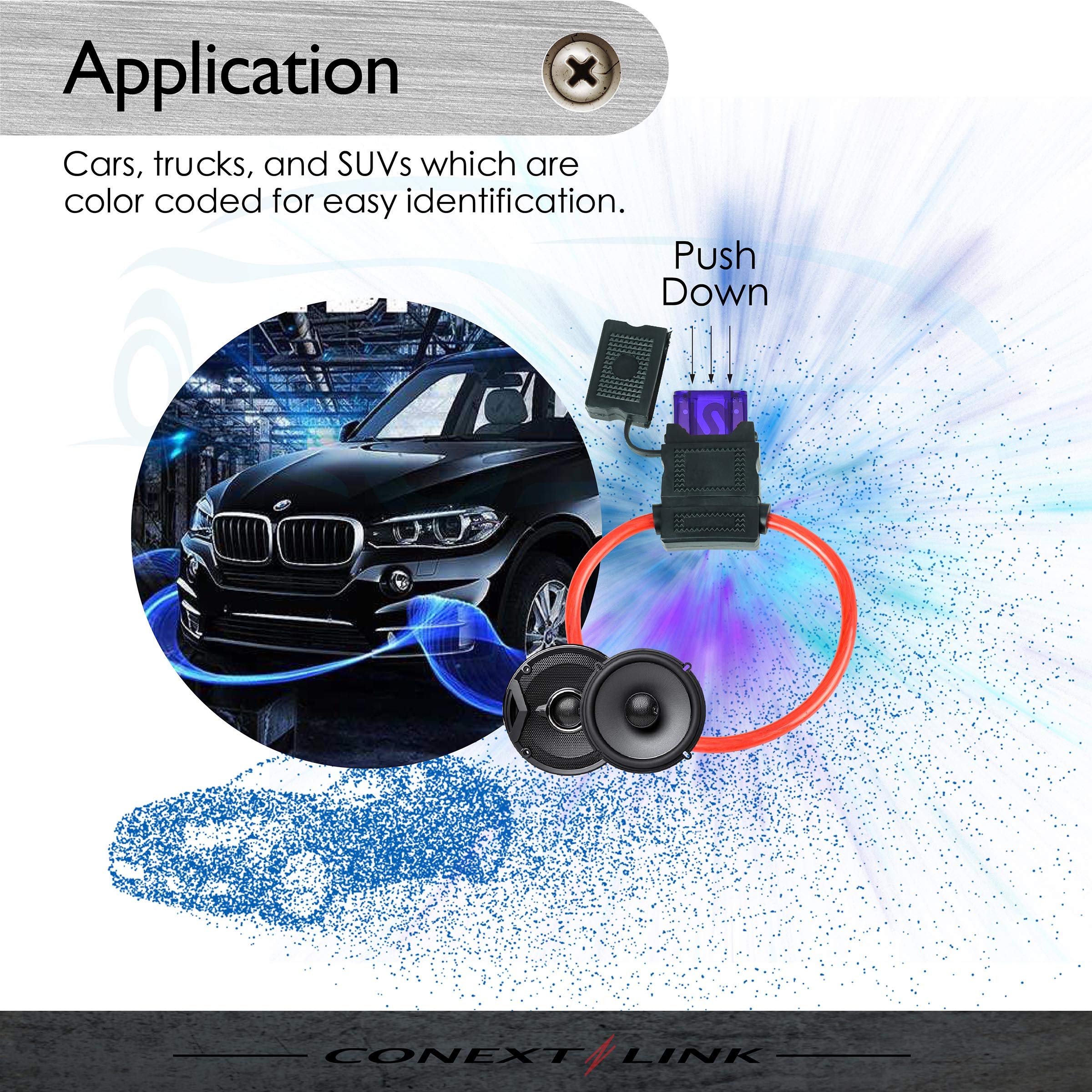 Conext Link Maxi100-10 Nickel 100 Amp Maxi Fuse 10 Pack (14297)