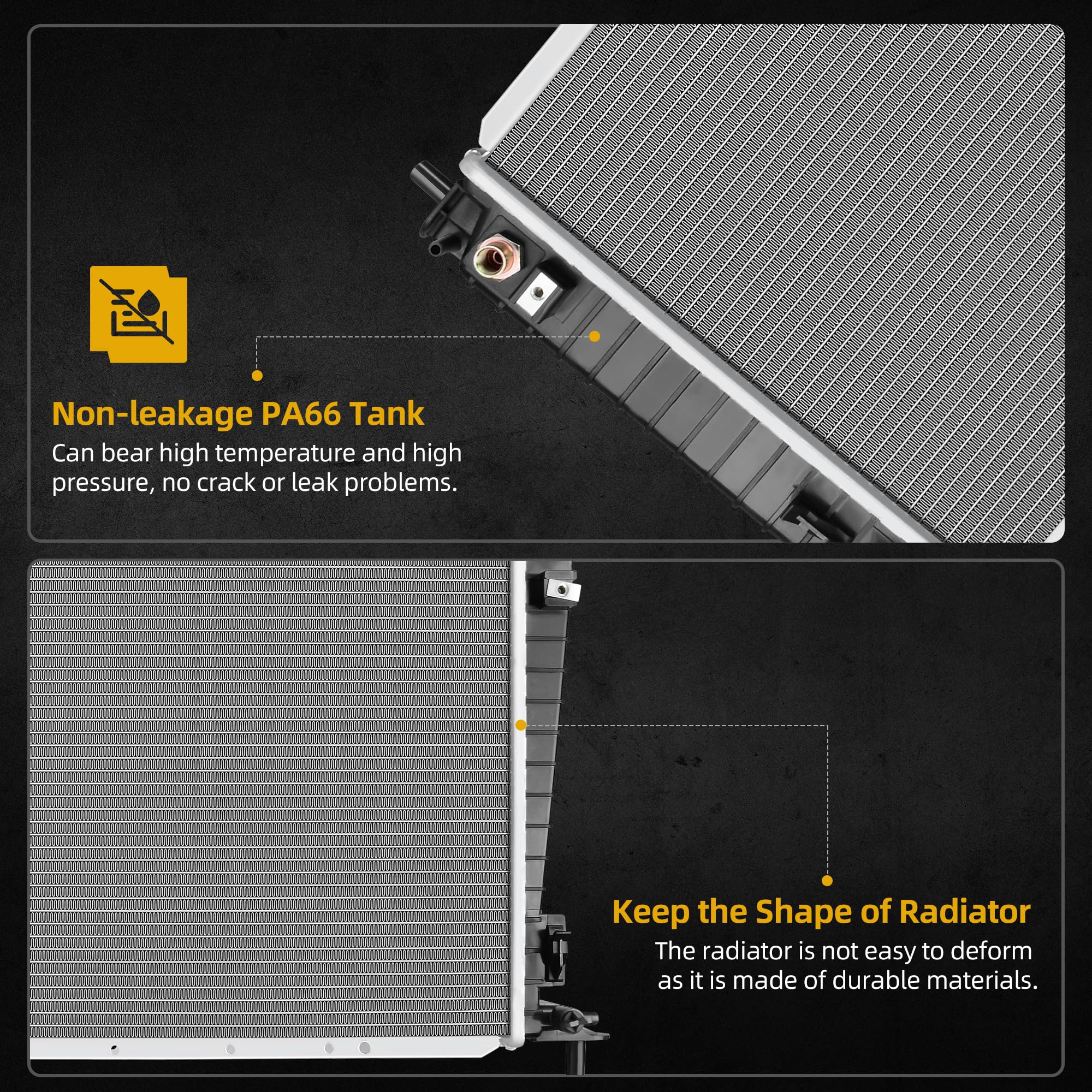 Dwvo Radiator Replacement Compatible With 1997 Ford F-250 1997-2002 Expedition 1997-2003 F-150 F-250 F-350 Super Duty 2004 F-150