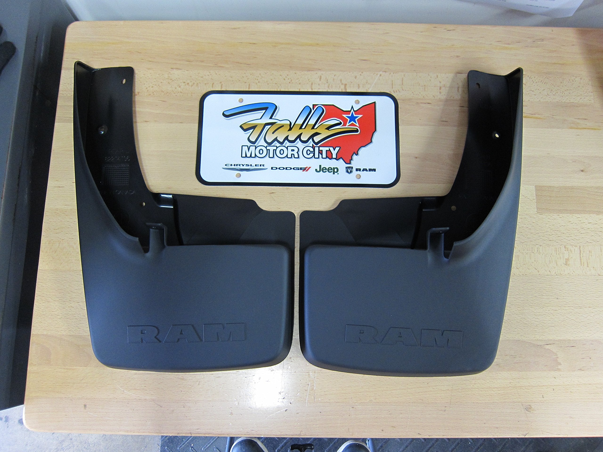 Dodge Ram With Fender Flares Front And Rear Deluxe Molded Splash Guards Mud Flaps