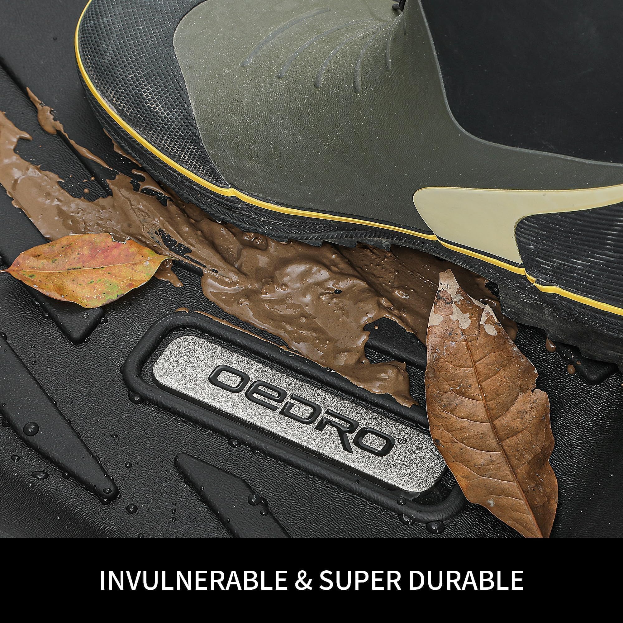 Oedro Upgraded Floor Mats Fit For Toyota Grand Highlander 2024 2025 W/Subwoofer 7 Seat (Include Hybrid), Tpe Interior Seat Back