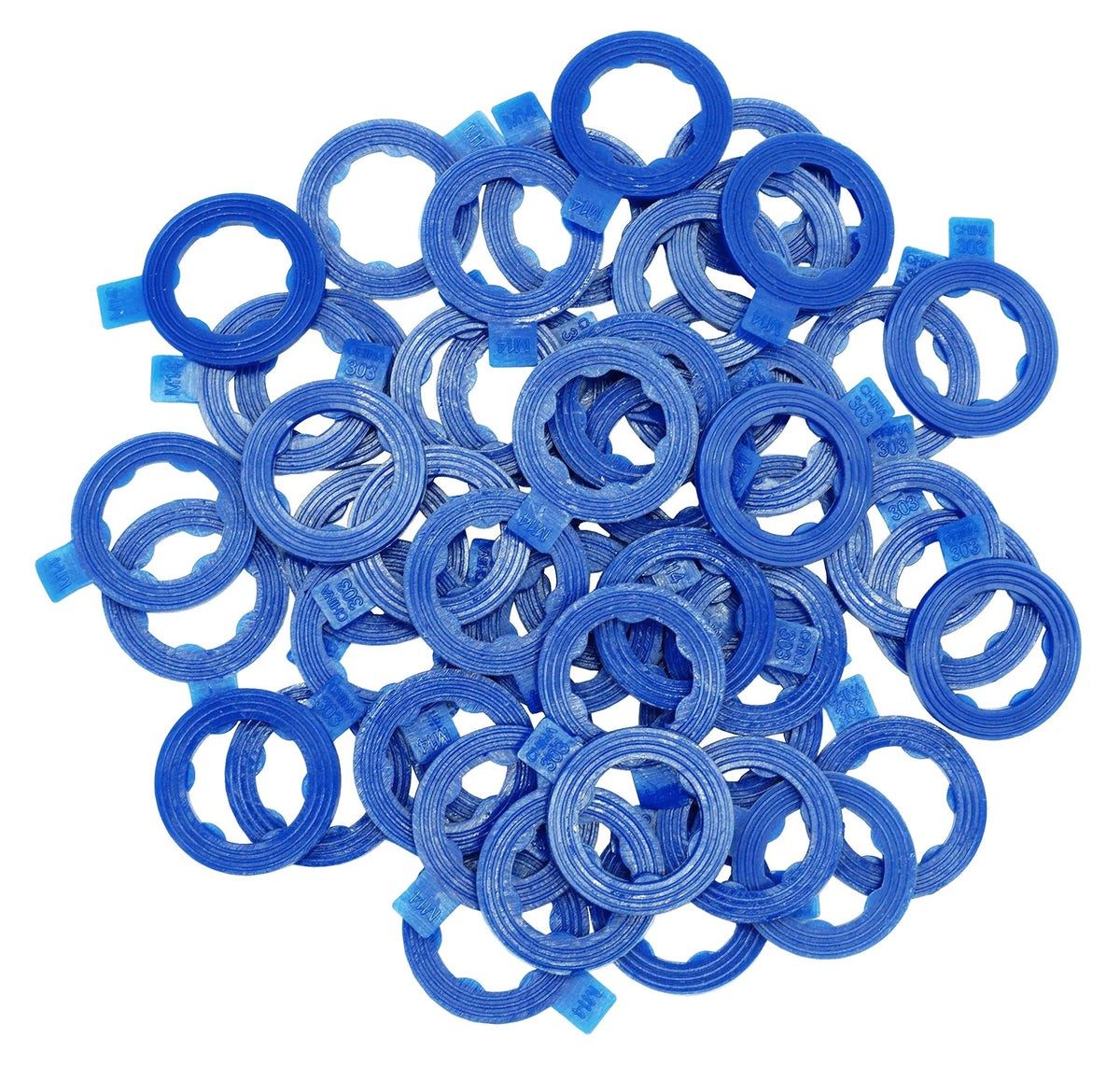 Dsnaduo 50 Pcs Nylon Rib Drain Plug Gasket, Fits M14, 1/2Do Replace 097-118, 66303, F0Cz6734A