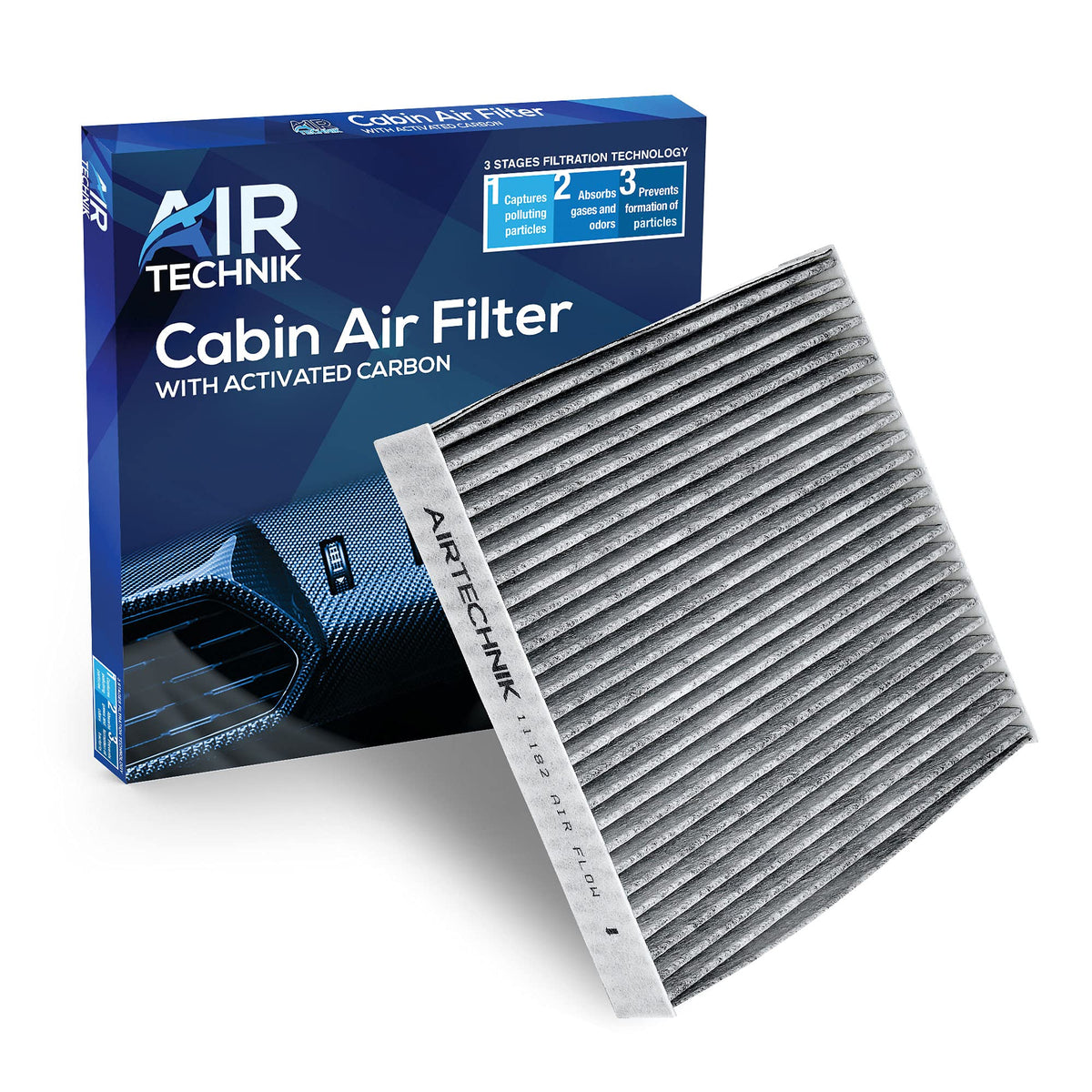 Airtechnik Cf11182 Cabin Air Filter W/Activated Carbon | Fits Select 2011-2025 Vehicles Acura Integra Mdx, Rdx, Tlx, Honda Civic