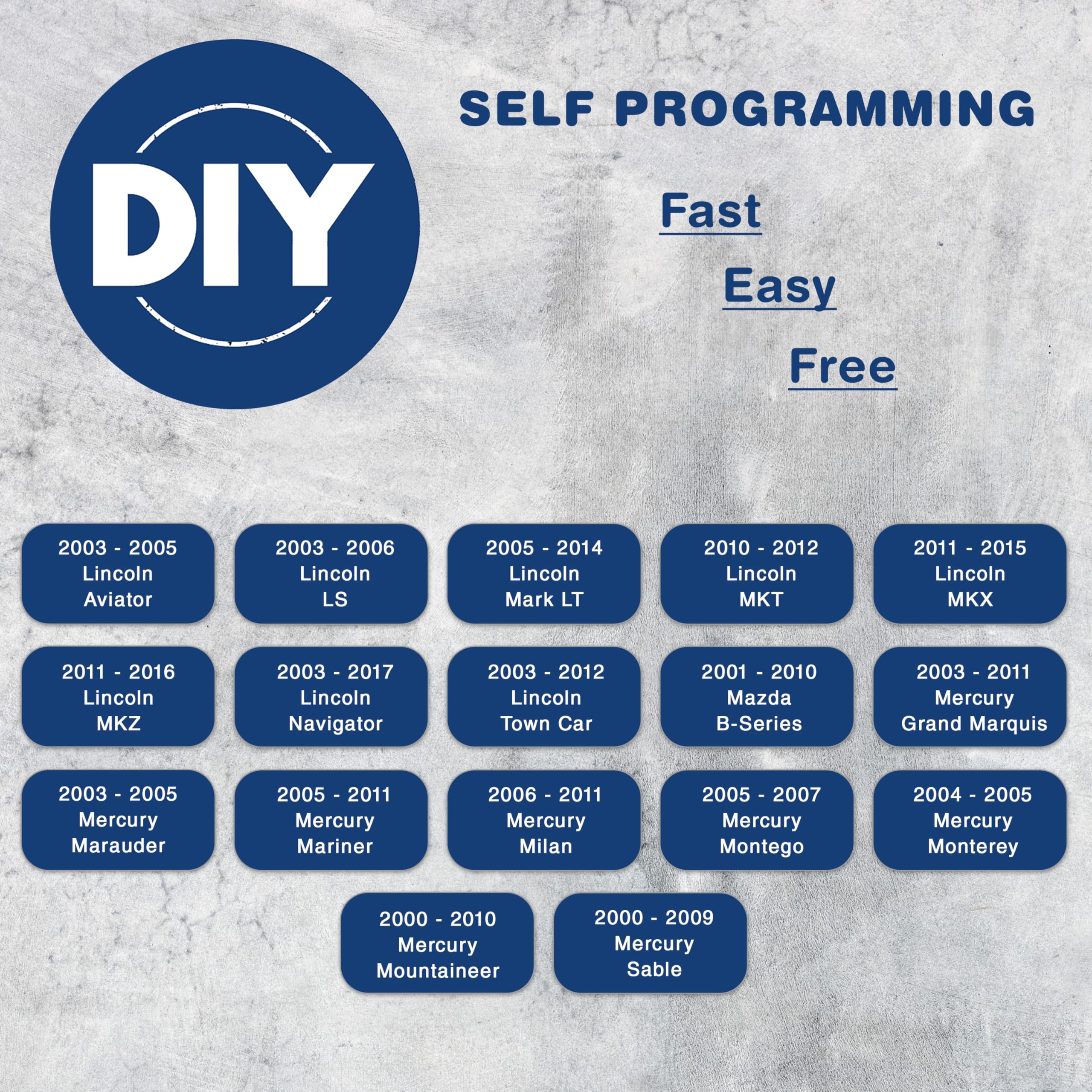 Keylessoption Car Key Replacement For 2000-2017 Ford Lincoln Mazda Mercury Ignition Transponder, H84 H92 40 80 Bit