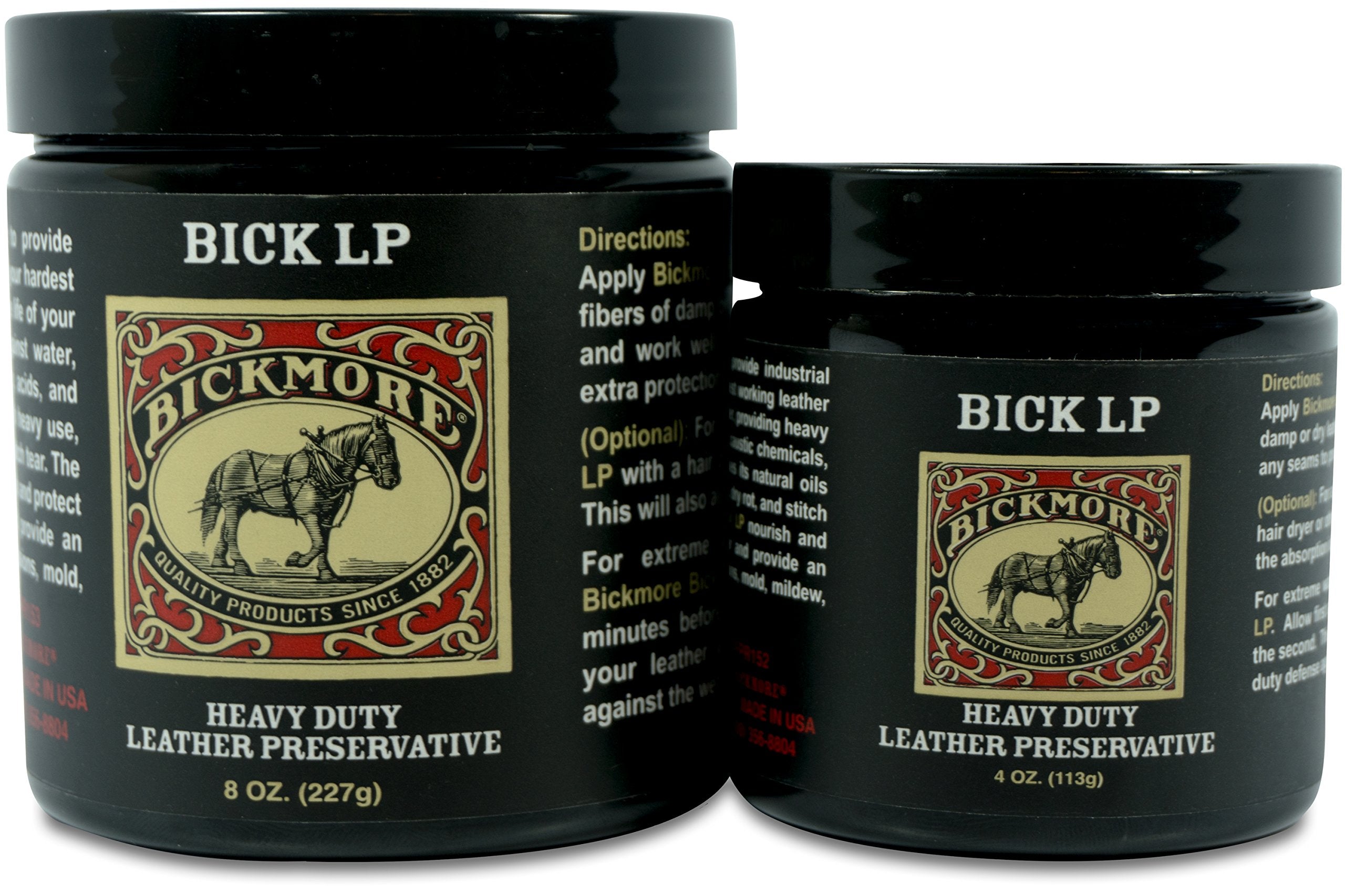 Bickmore Leather Conditioner, Scratch Repair Bick LP 8oz - Heavy Duty LP Leather Preservative | Leather Protector, Softener and