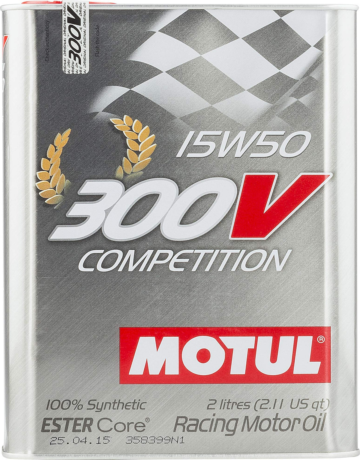 Motul 104244 300V 15W50 Synthetic Racing Oil, 20 L, 1 Pack