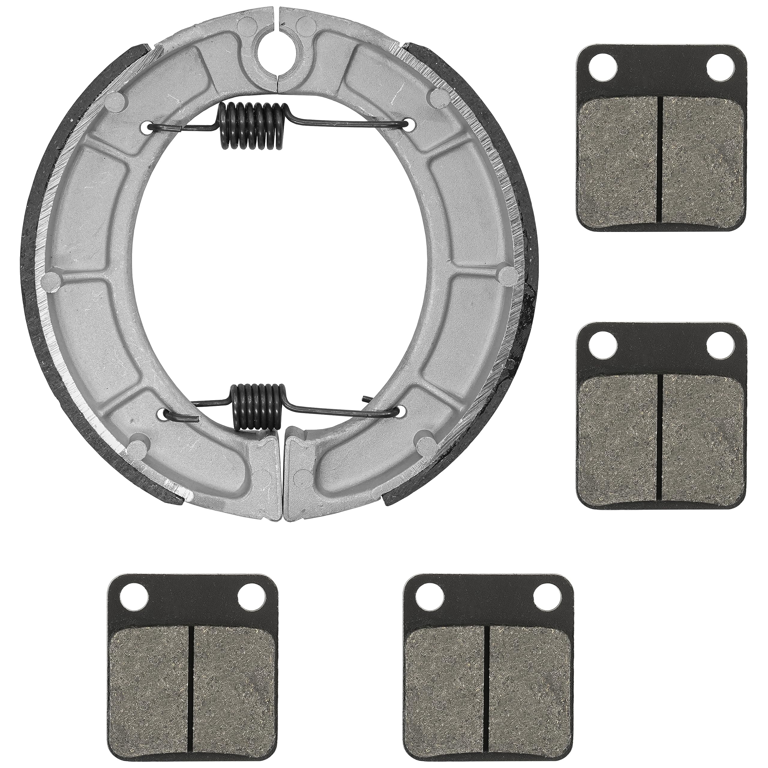 Caltric Front & Rear Brake Pads Shoes Compatible With Yamaha Bear Tracker 250 Yfm250 Yfm-250 Yfm 250 2000-2004 New
