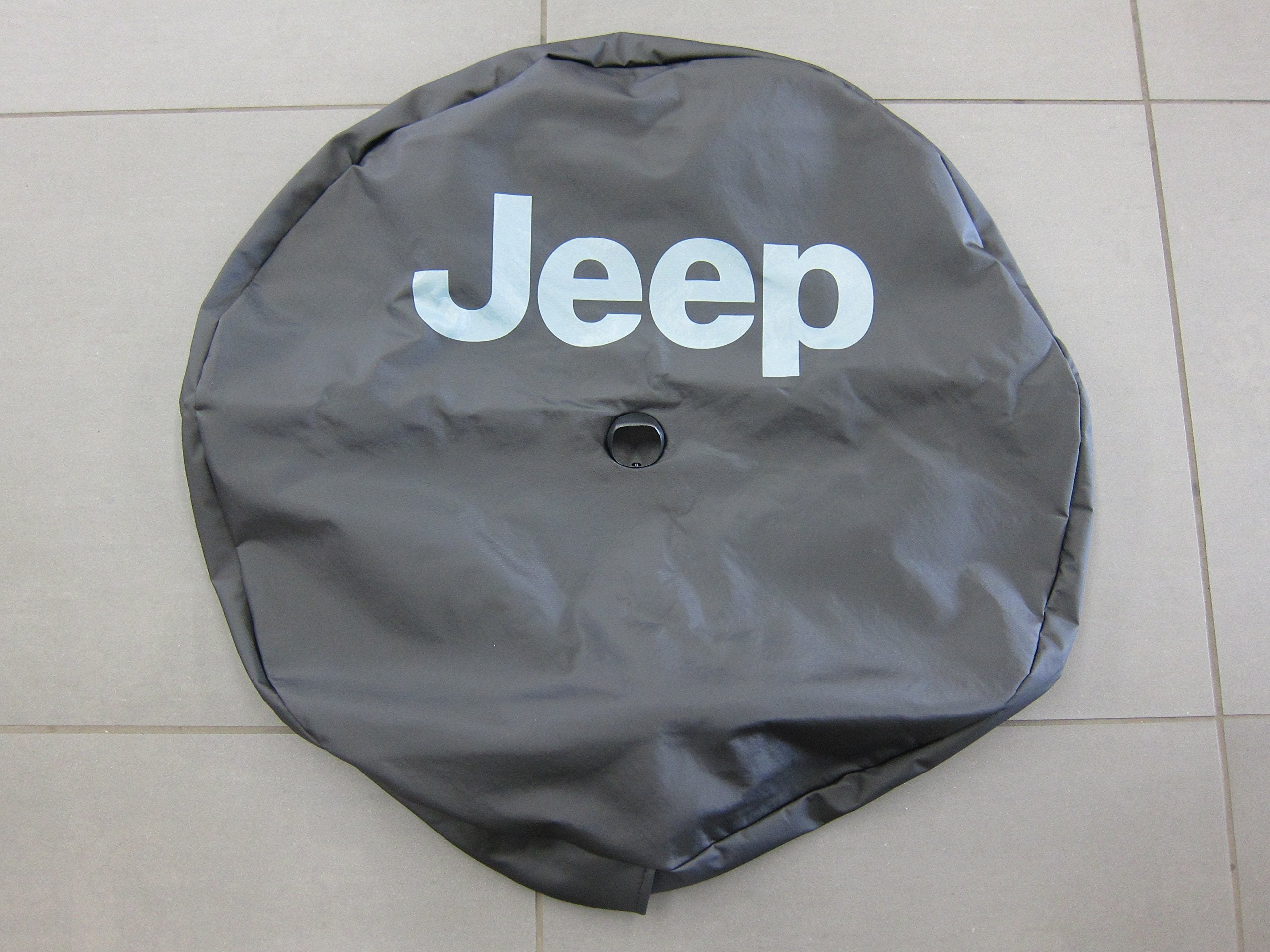 Mopar Jeep Wrangler Jl Spare Tire Cover W/Backup Camera Bezel & Jeep Logo Oem