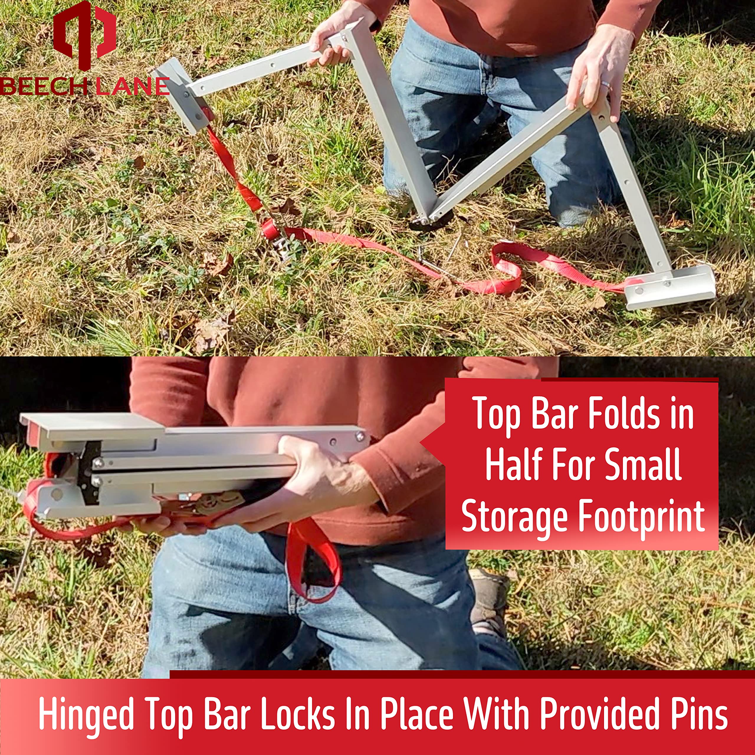 Beech Lane Universal Rv Stabilizer, Reduces Rv Wobble, Compact Foldable Design For Easy Storage, Adjustable Height Of 12'' To 26