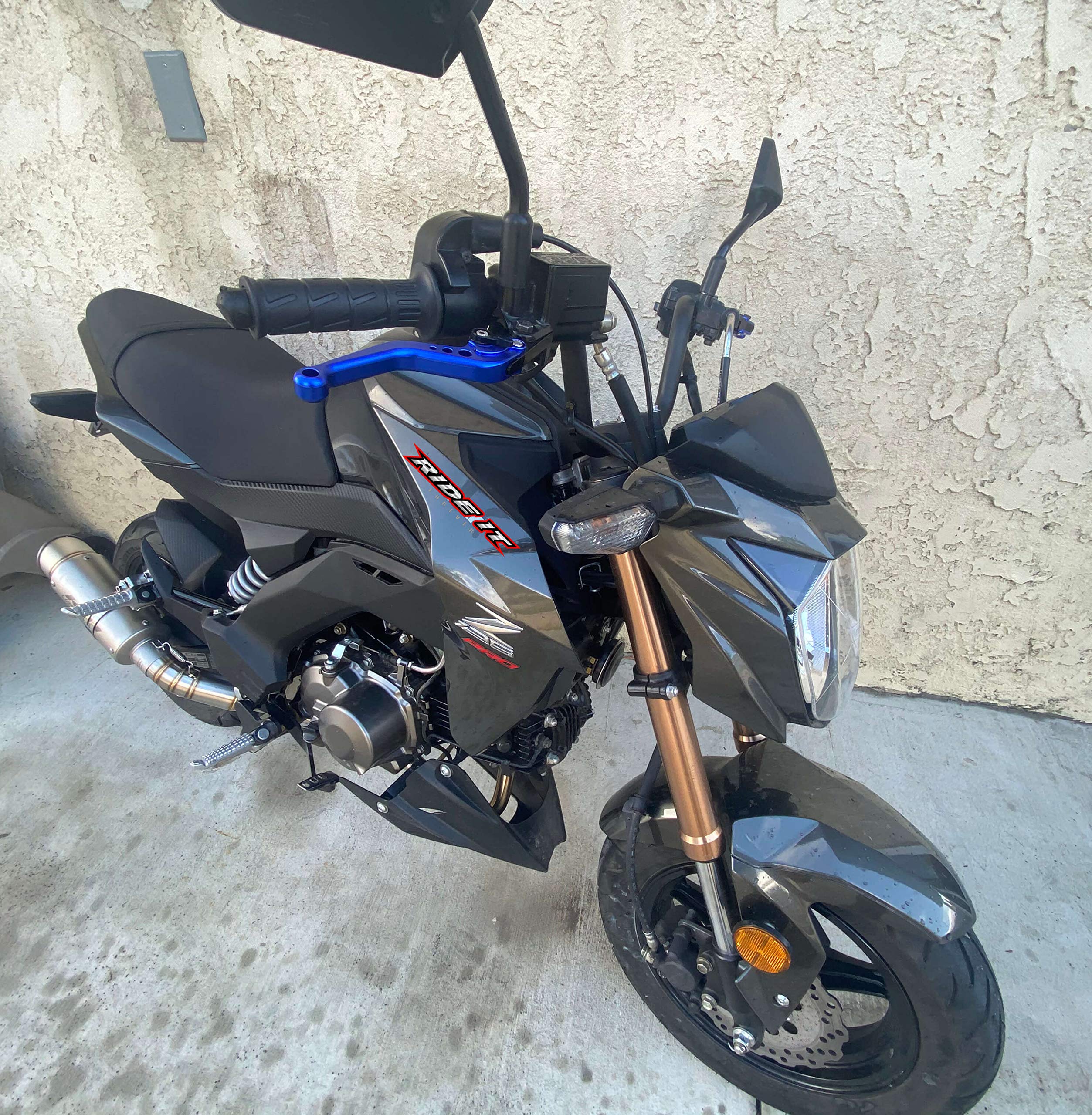 Ride It Short Brake Clutch Levers For Ninja 250R 2008-2012, Ninja 300R Z300 2013-2018,Ninja400 Z400 2018-2020,Z250/Sl 2015-2017,Z1250 Pro 2017-2020,Ninja125 2019, Compatible With Versys 300X 17-20