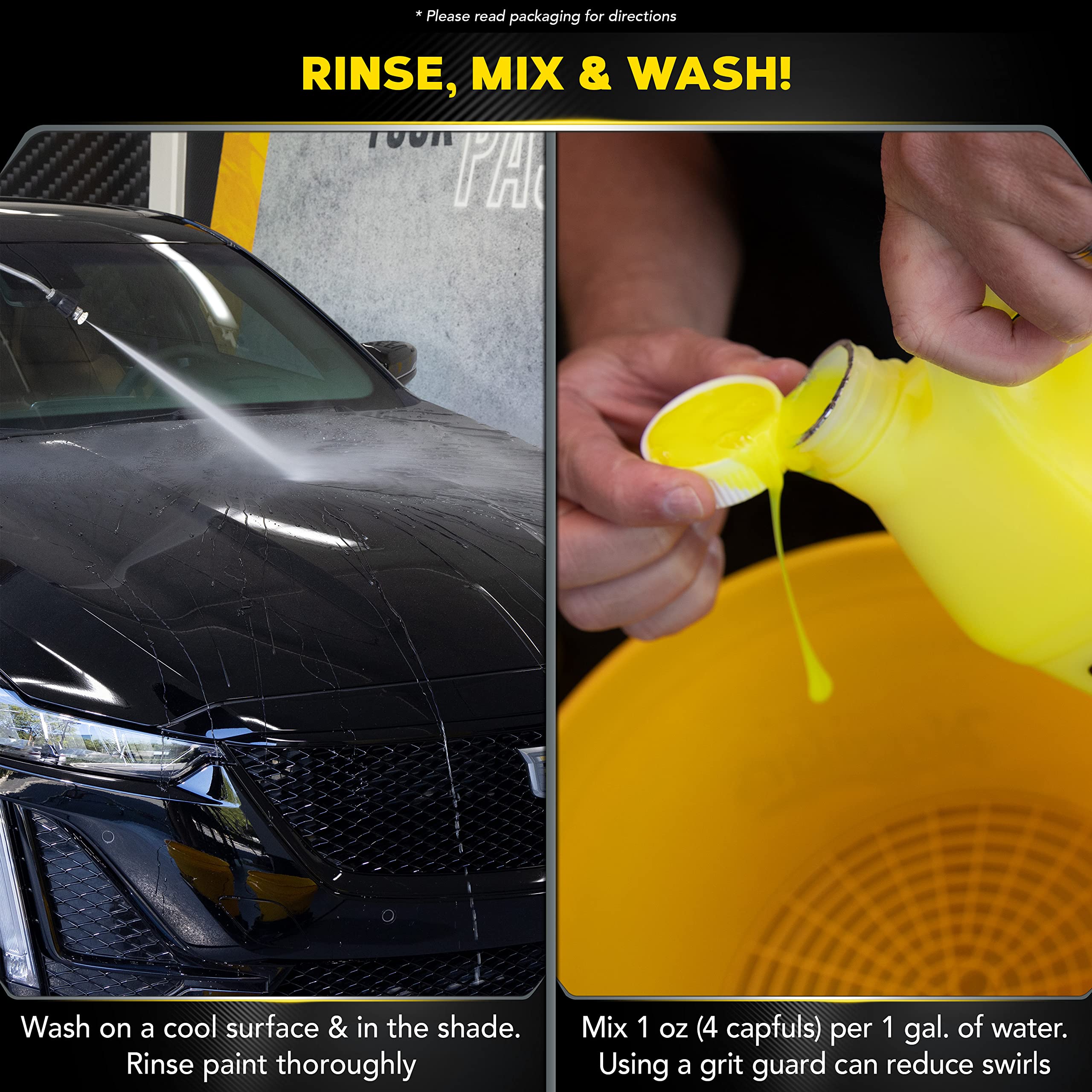 Meguiar'S Ultimate Wash And Wax, Car Wash And Wax Cleans And Shines In One Step, Wash, Shine, And Protect With An Enhanced Ph Ne