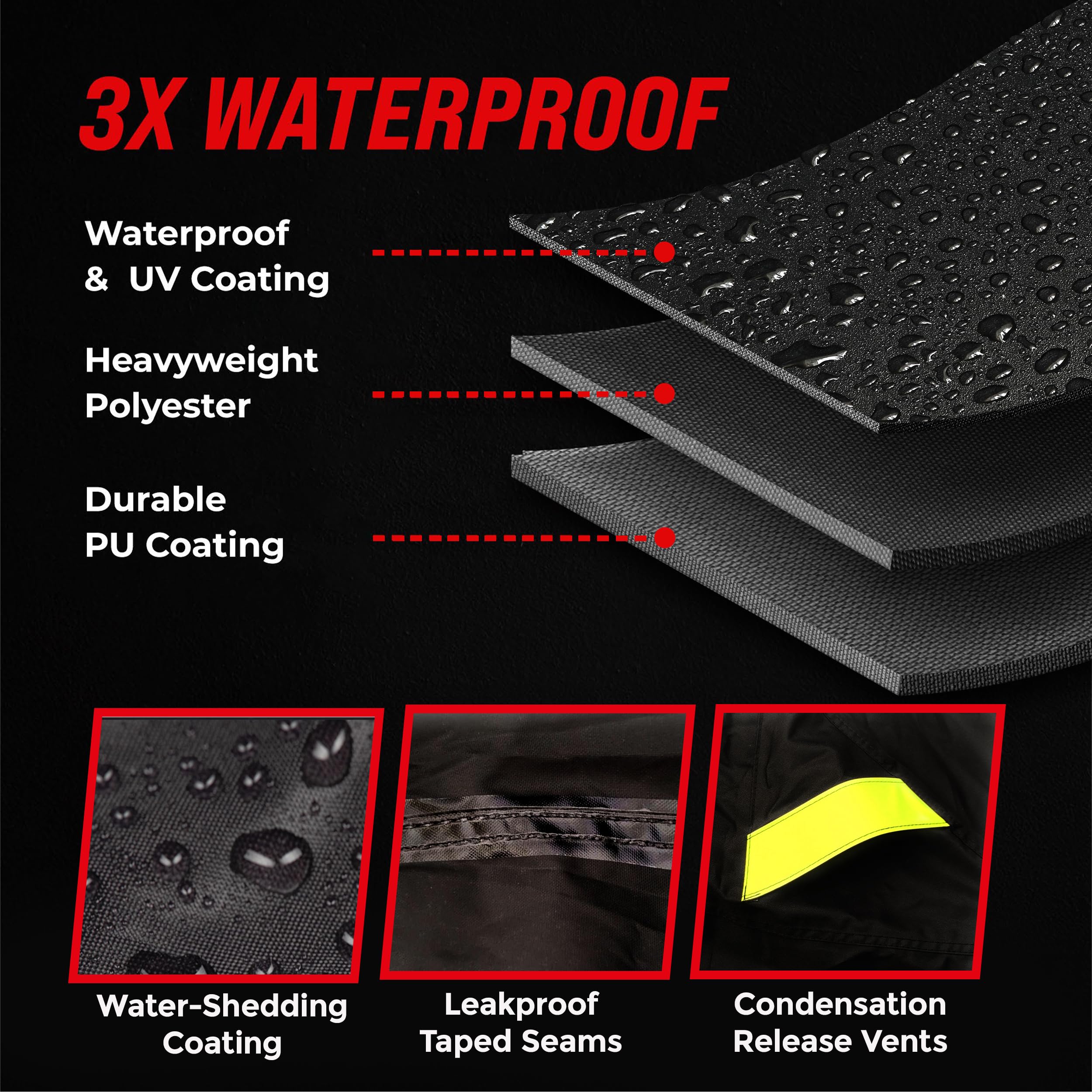 Badass Moto Ultimate Scooter Cover for Vespa Cover, Moped Cover Waterproof Outdoor Fits Honda Ruckus Scooter Cover Fits Honda Su