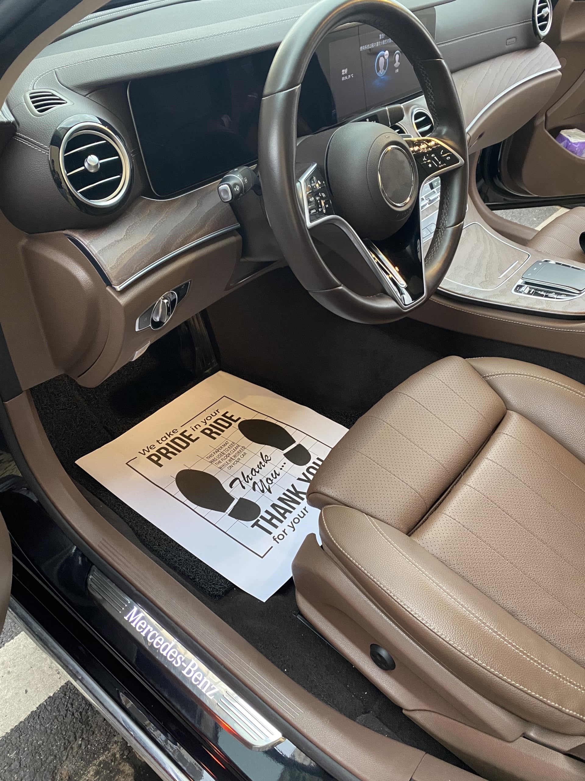 White Car Paper Floor Mats,50Pcs Vehicles Disposable Floor Pads,Temporary Cars Floor Protector,Automotive Mat Covers Protector,D