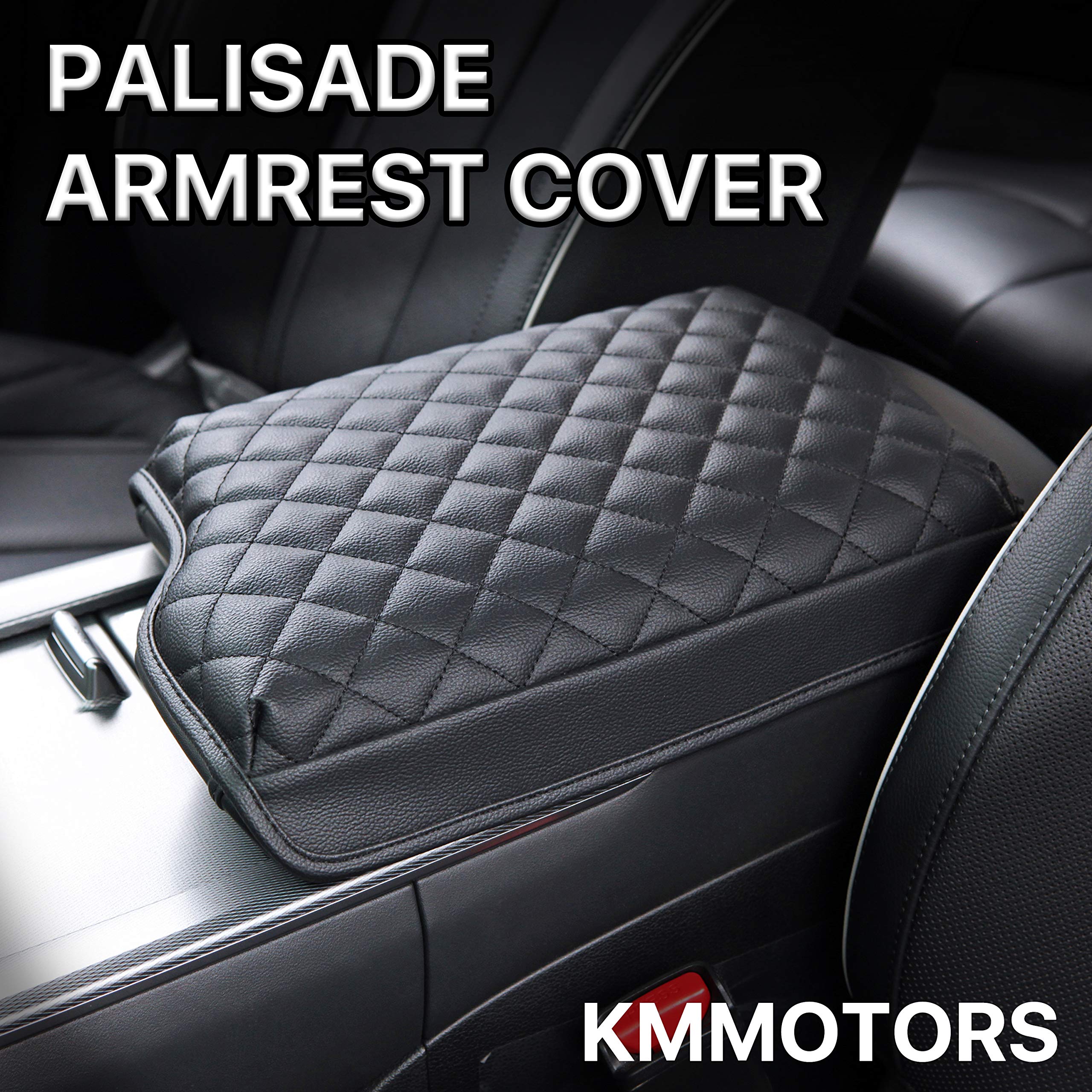 Kmmotors Palisade(2019-2023) Center Console Cover, Armrest Cushion, Console Protector, Palisade Accessories (Palisade, Beige 2)
