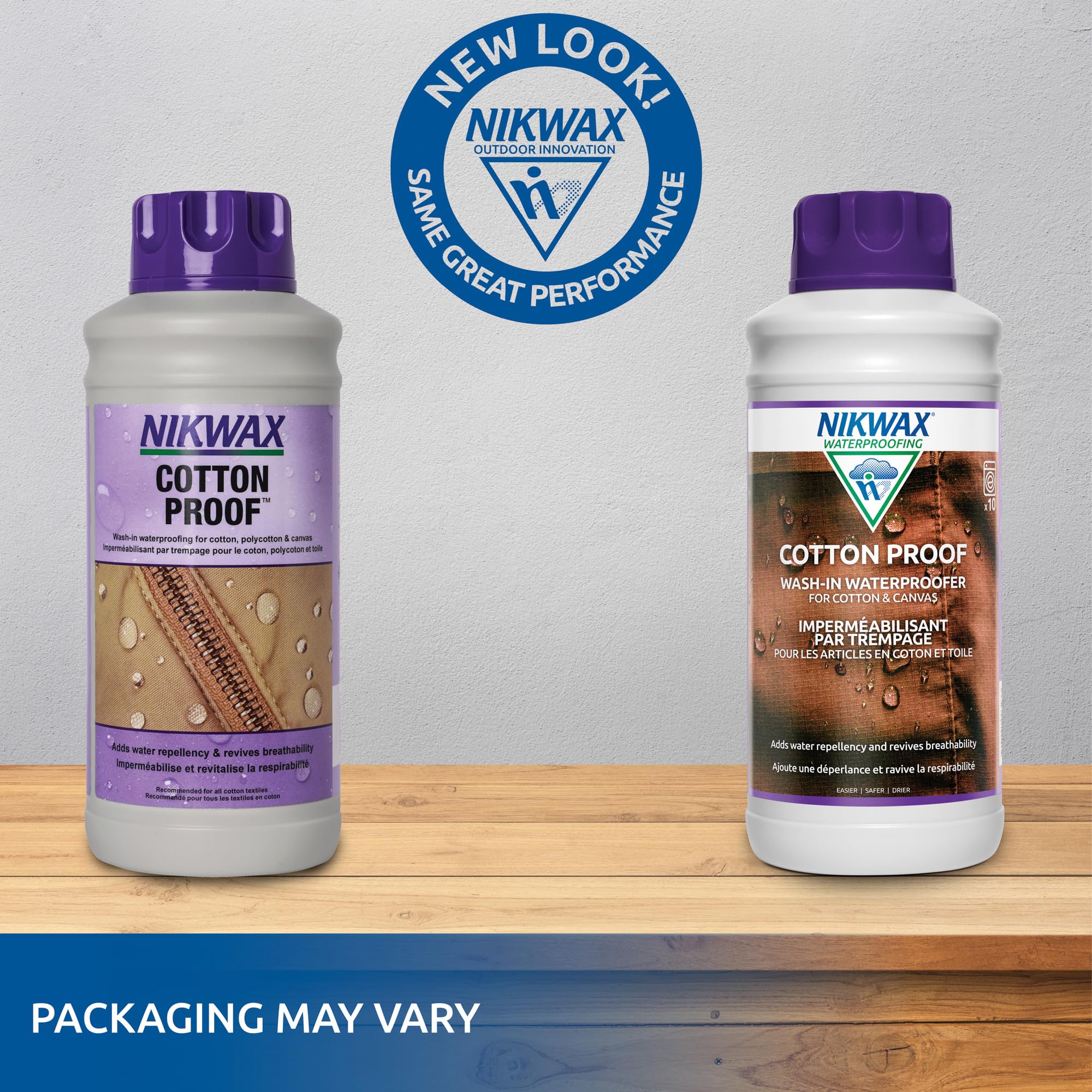 Nikwax Cotton Proof, 1000Ml, Waterproofing For Cotton, Polycotton, And Canvas, Adds Water Repellency