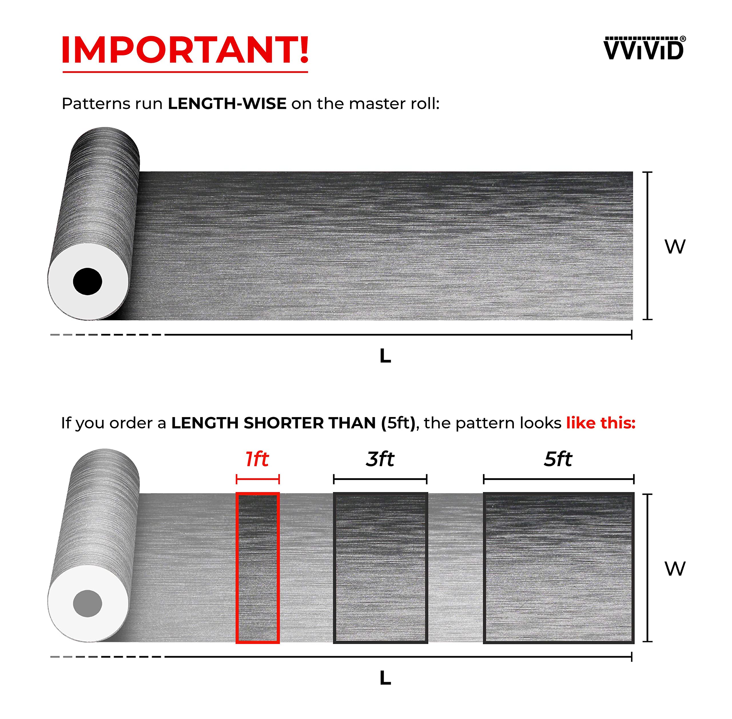 Vvivid Xpo Gunmetal Grey Brushed Metallic Steel 5Ft Vinyl Wrap Roll With Air Release Technology (5Ft X 3Ft)