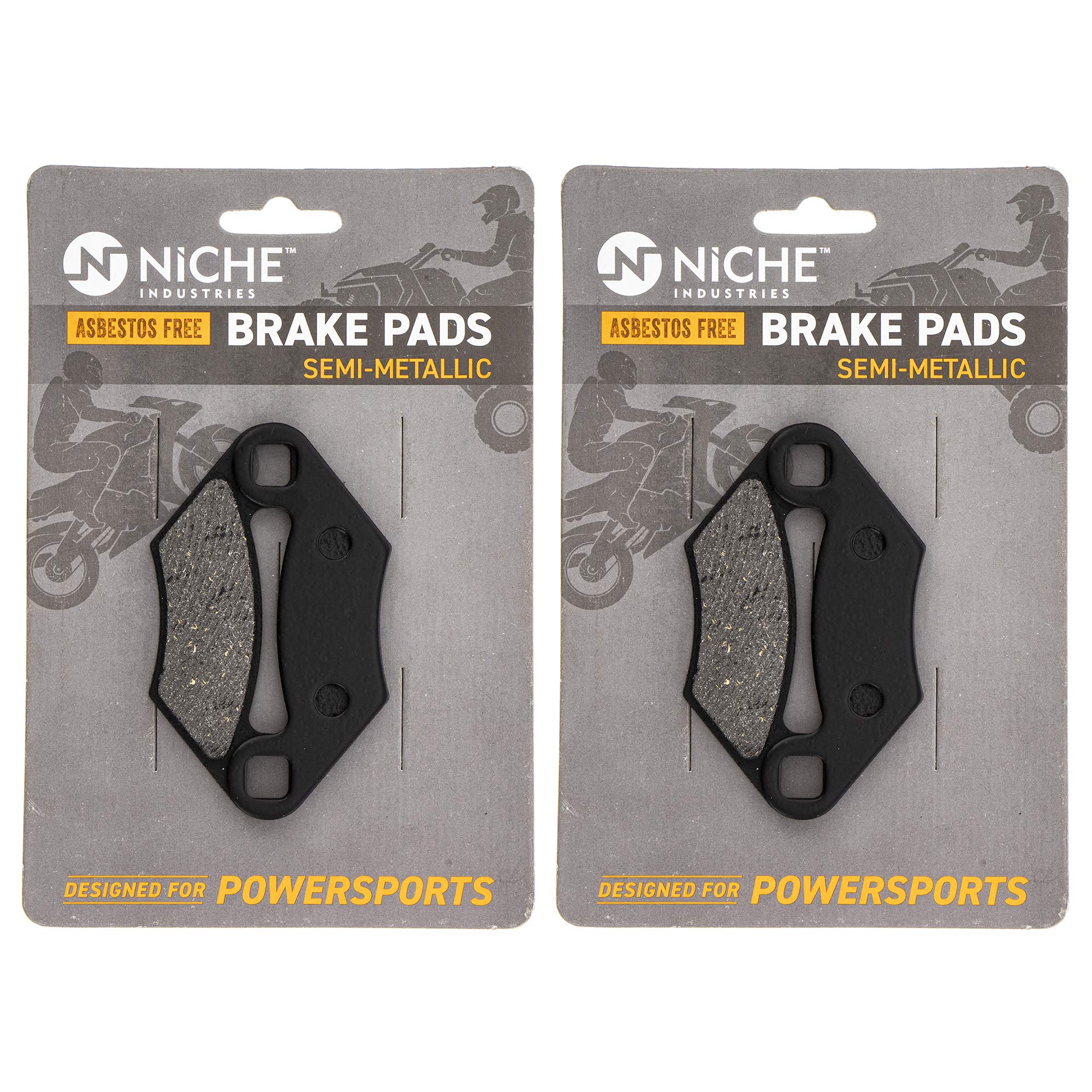 Niche Front Left Right Brake Caliper Pad Set For Polaris Scrambler 500 Trail Blazer Xplorer Magnum 250 400