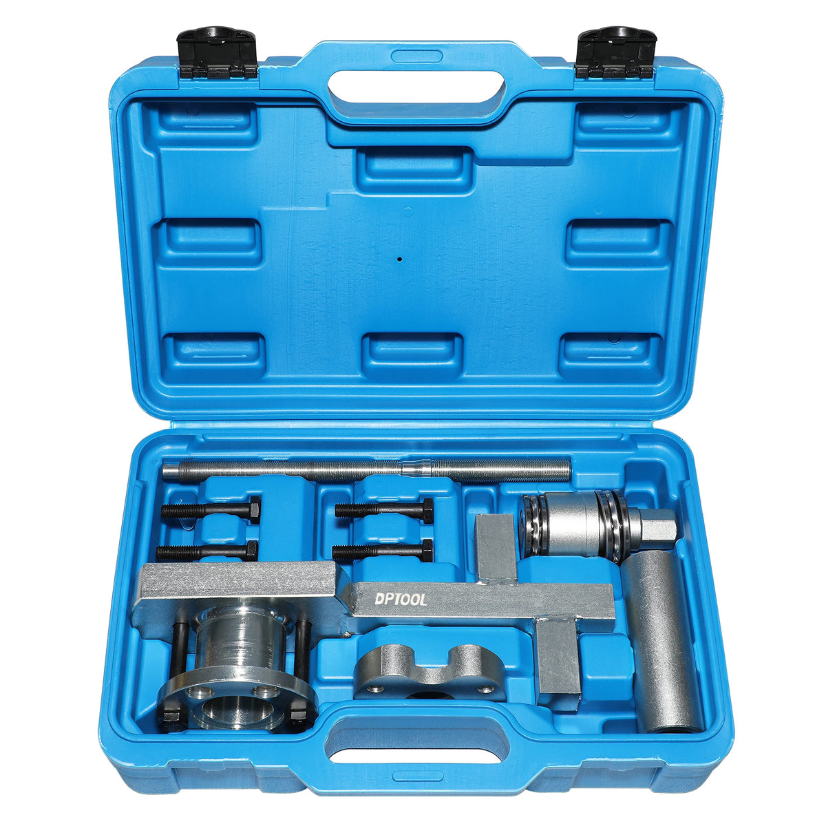 Crankshaft Pulley Removal Install Tool Crankshaft Damper Remover Puller Compatible With Jaguar Land Rover 3.0 V6, 5.0 V8 303-143