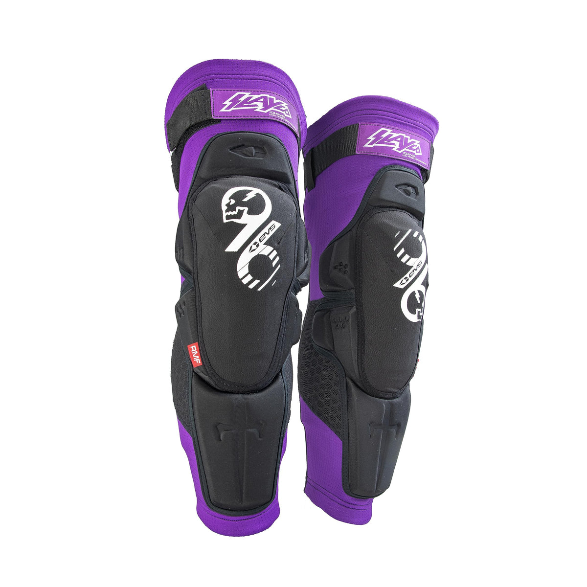 EVS SPORTS | Slayco96 Moto Knee Guard | Compression Fit, Reactive Memory Foam Technology | Purple | S/M