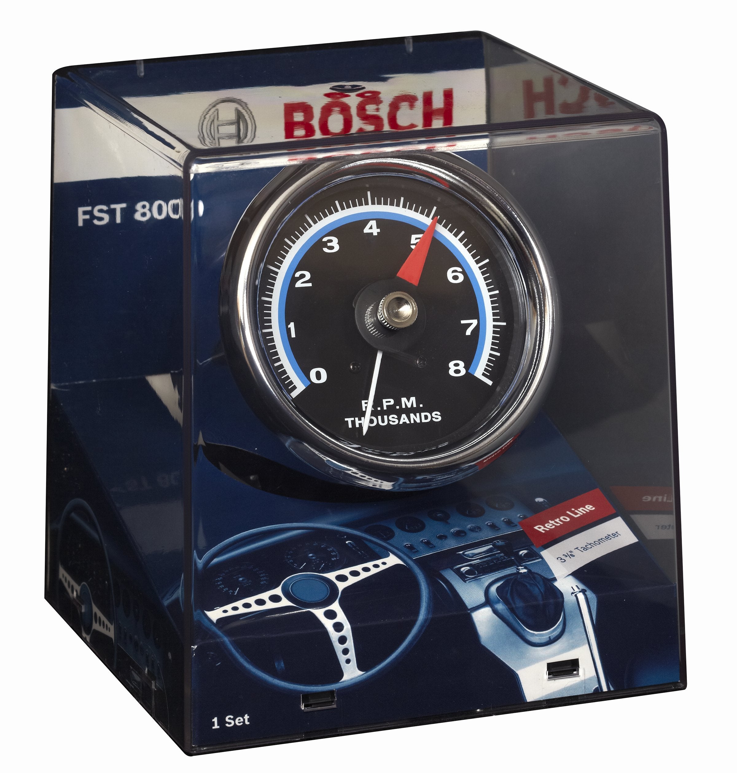 Actron Retro Line Tachometer - 3-3/8 Inch, Metal, Model SP0F000062