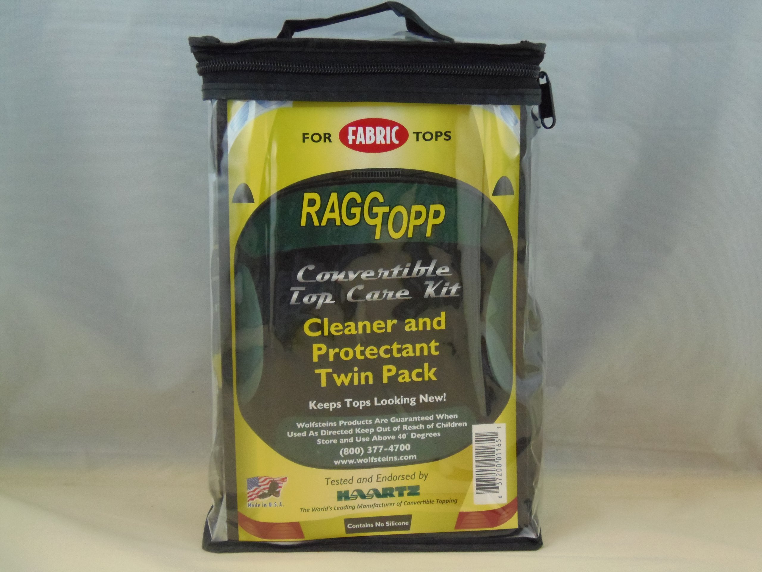 Raggtopp Fabric Convertible Top Protectant Kit With Horse Hair Brush