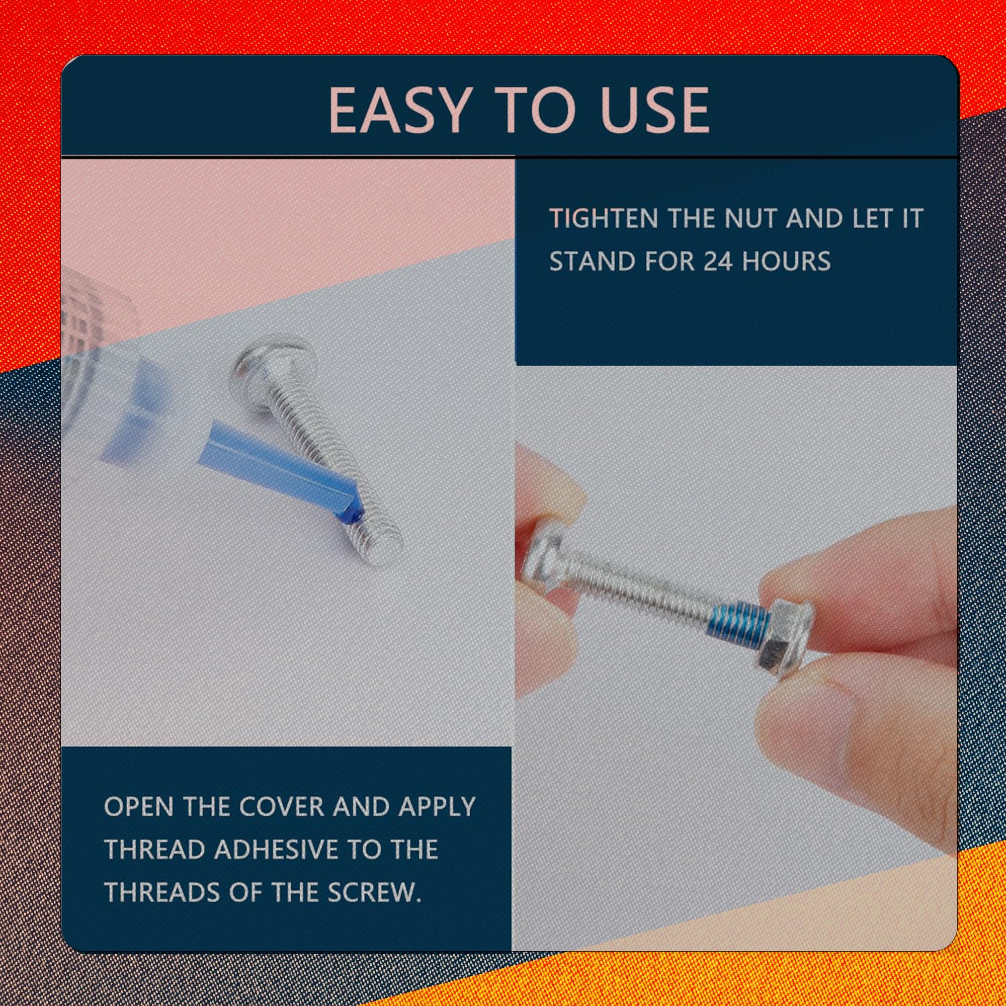 Red M262 High Strength Strength Gap Sealants 50Ml Bottle Red For Sealing Metal Nuts Bolts And Anti-Rust(M262)