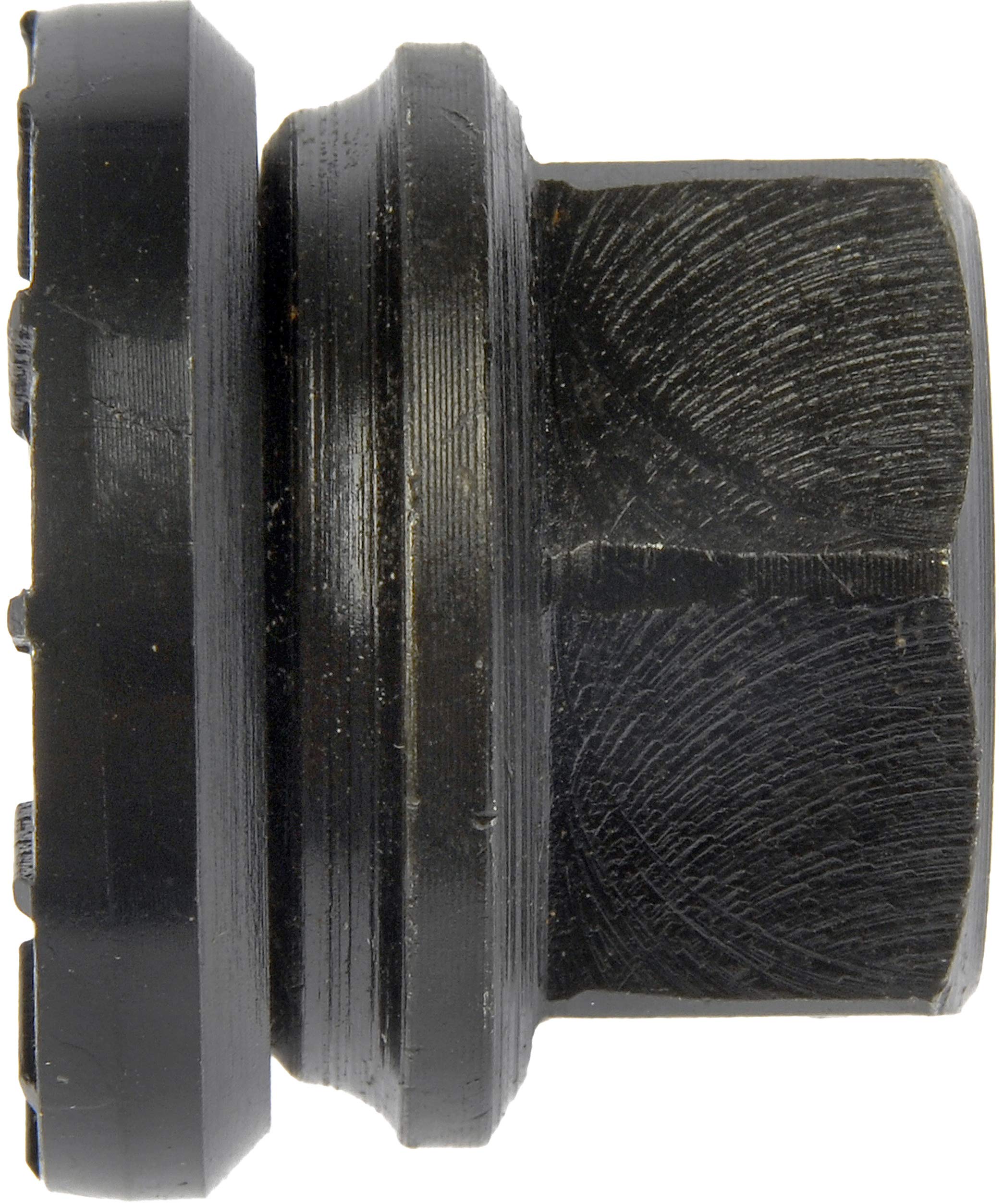 Dorman 611-246 Wheel Nut M14-1.50 Flanged Flat Face - 21mm Hex, 23.2mm Length for Select Ford Models - Black