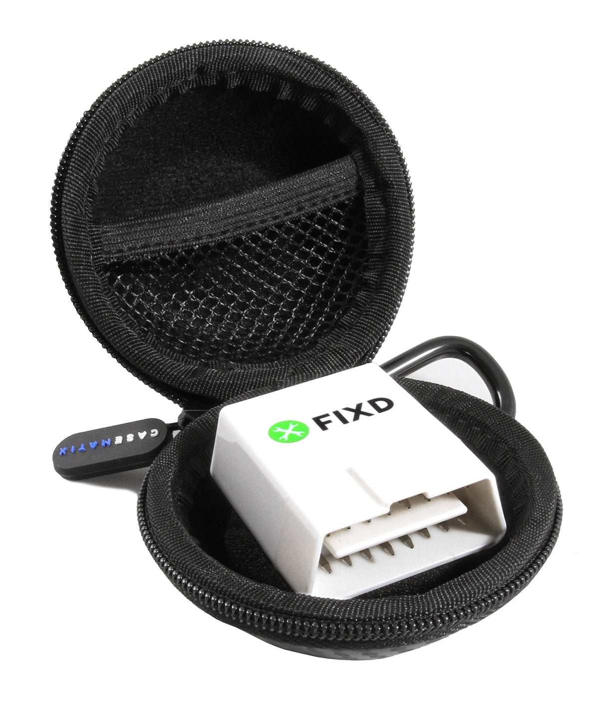 Casematix Obd Carry Case Compatible With Fixd Obd2 Bluetooth Car Diagnostic Tool For Auto Car Health Monitor Device, Case Only
