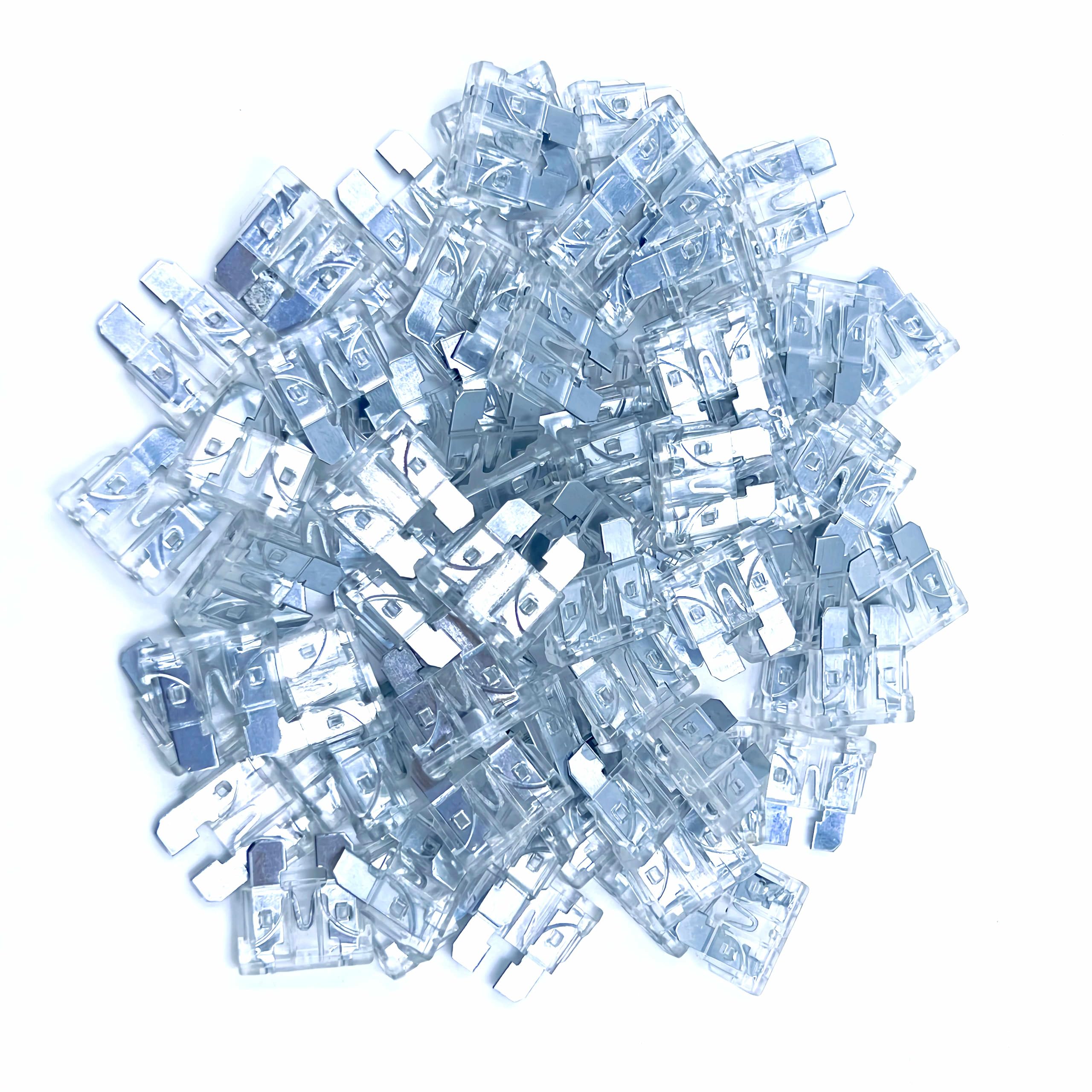 Xjlsgxusg 80Pcs 25Amp Standard Car Fuses, Blade Fuse Assortment Kit For Car, Marine, Truck, Rv Fuse Replacement